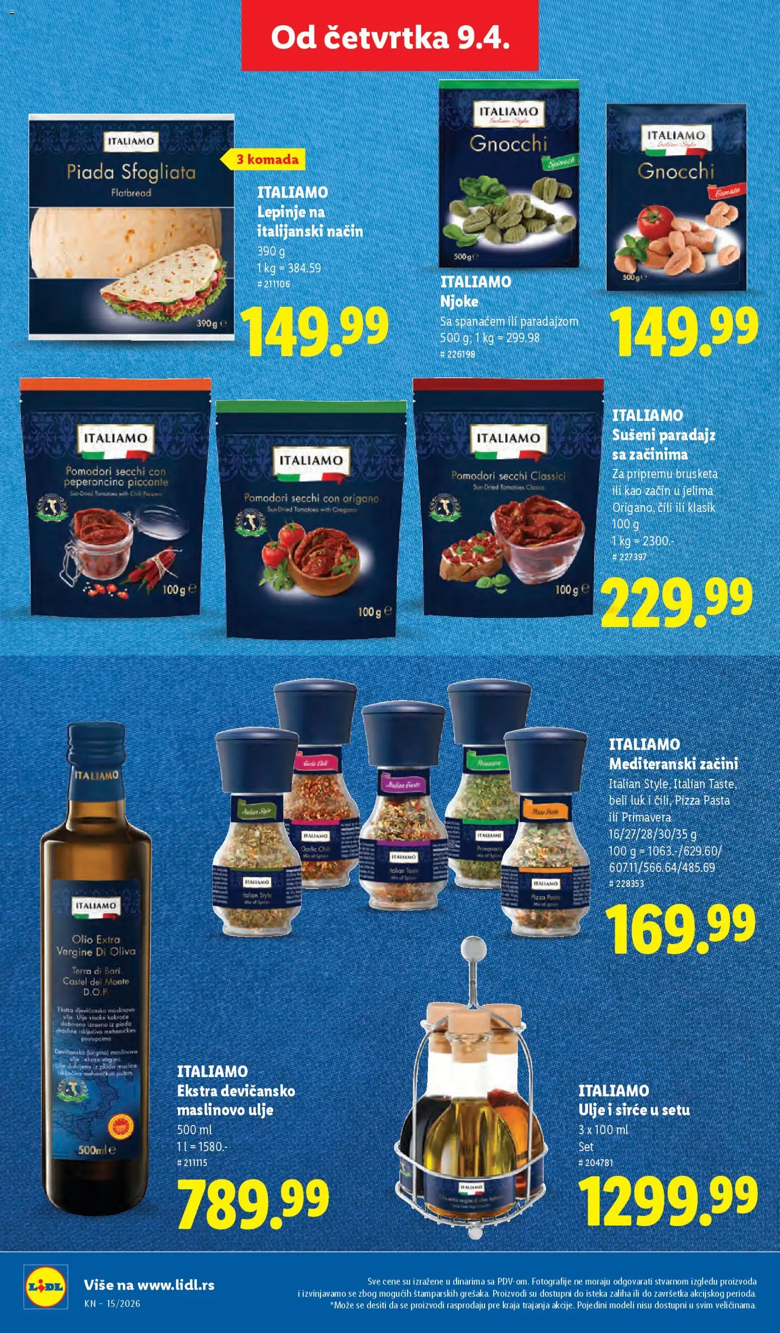 Lidl katalog - važi od 09.04.2026 | Strana: 54 | Proizvode: Masline, Sušeni paradajz, Ulje, Maslinovo ulje