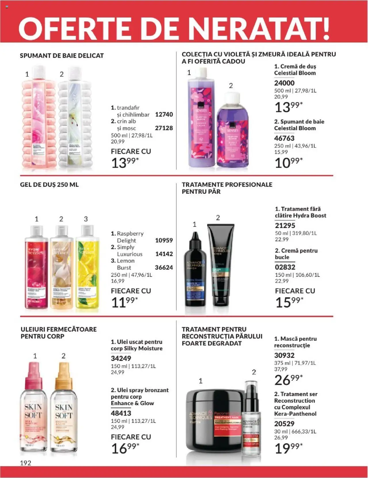 Catalog Avon - 06 2025 – valabil de la 01.06.2025 | Pagină: 192 | Produse: Zmeură, Duș, Cremă, Gel de duș