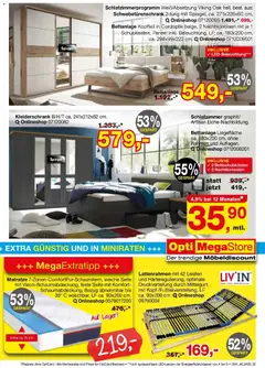 Angebote - Für Zuhause-Liebhaber ab 01.04.2026 gültig | Seite: 53 | Produkte: Matratze, Kleiderschrank, Schwebetürenschrank, Spiegel