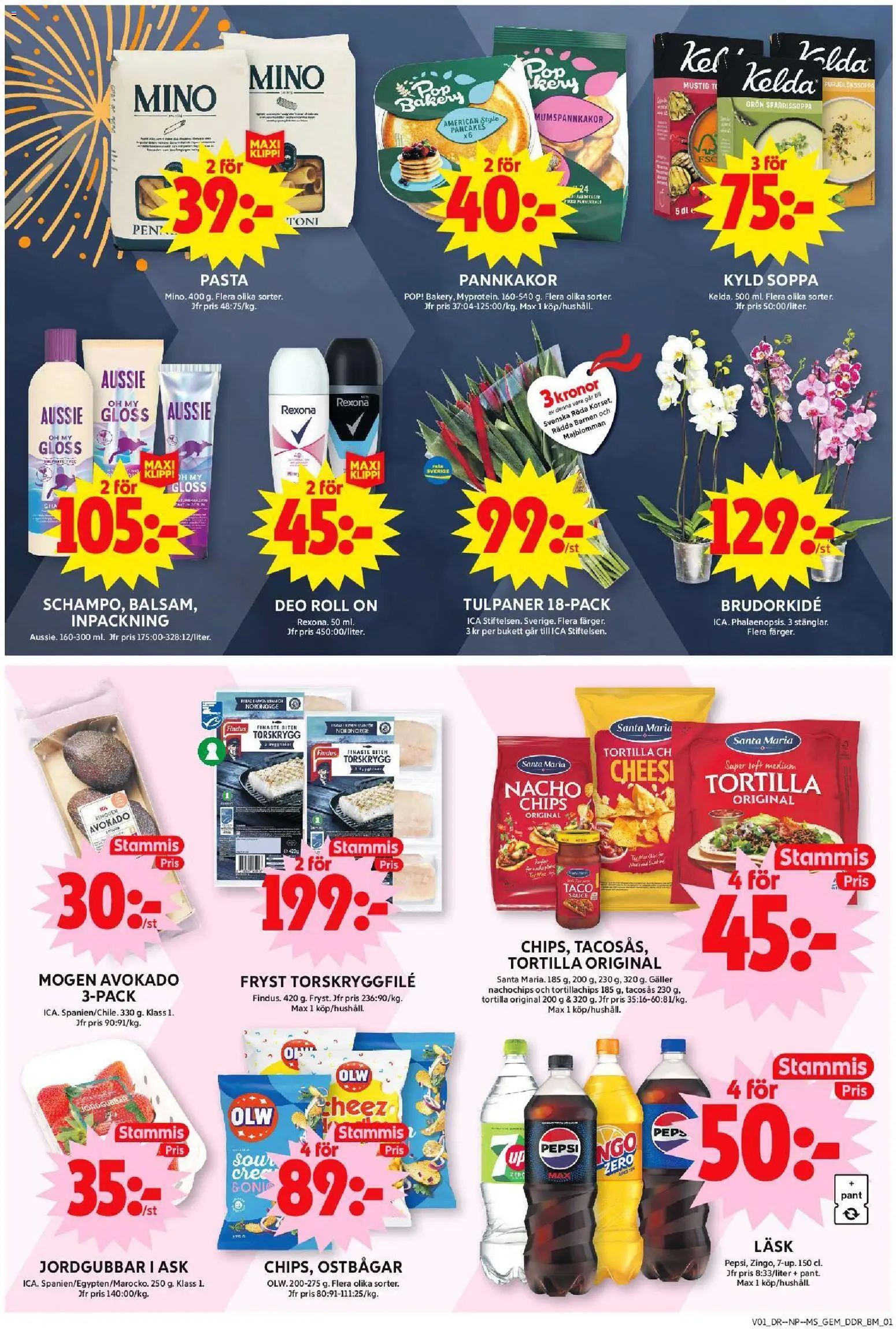 ICA Maxi reklamblad aktuell från 30.12.2025 | Sida: 6 | Produkter: Gem, Tortilla, Tortillachips, Jordgubbar