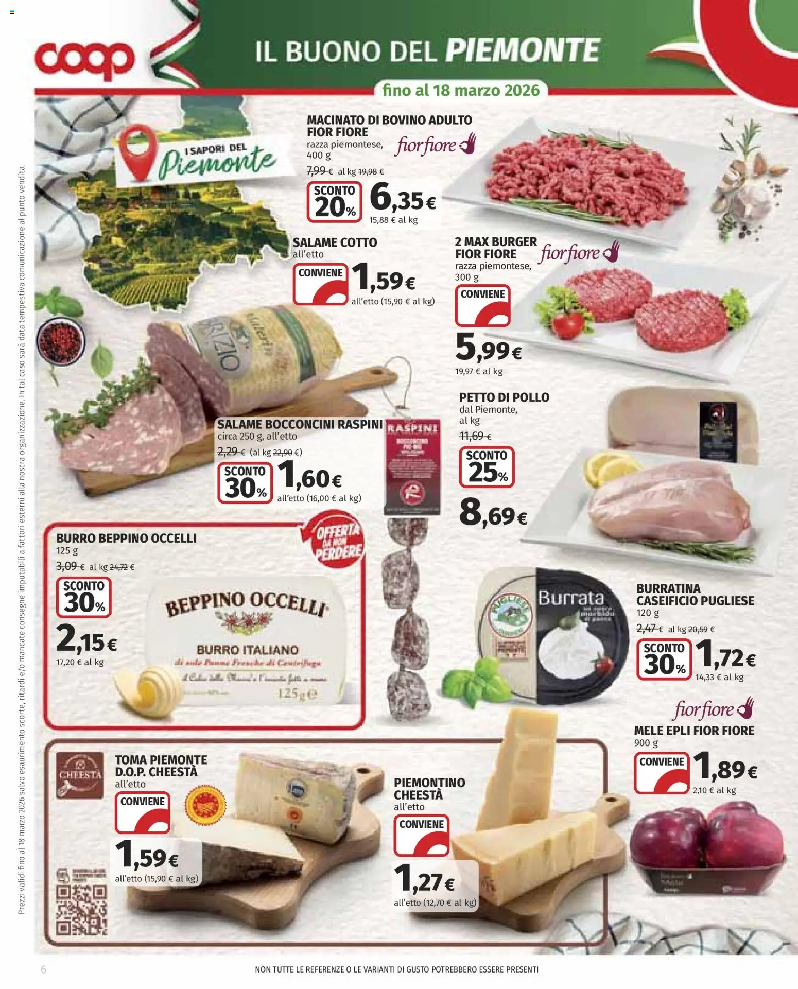 Volantino COOP del 05.03.2026 | Pagina: 6 | Prodotti: Bovino, Petto di Pollo, Pollo, Macinato