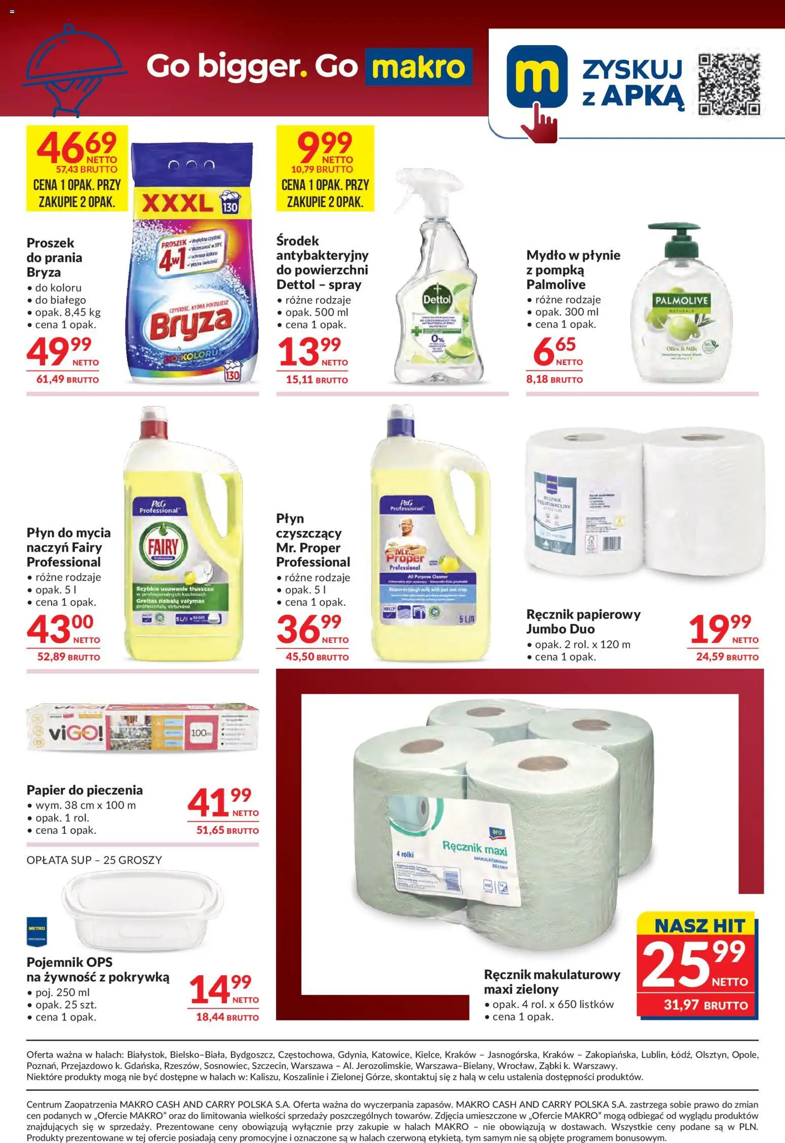 Makro gazetka - Oferta dla gastronomii od 14.04.2026 | Strona: 10 | Produkty: Rolki, Cleaner, Fairy, Mydło