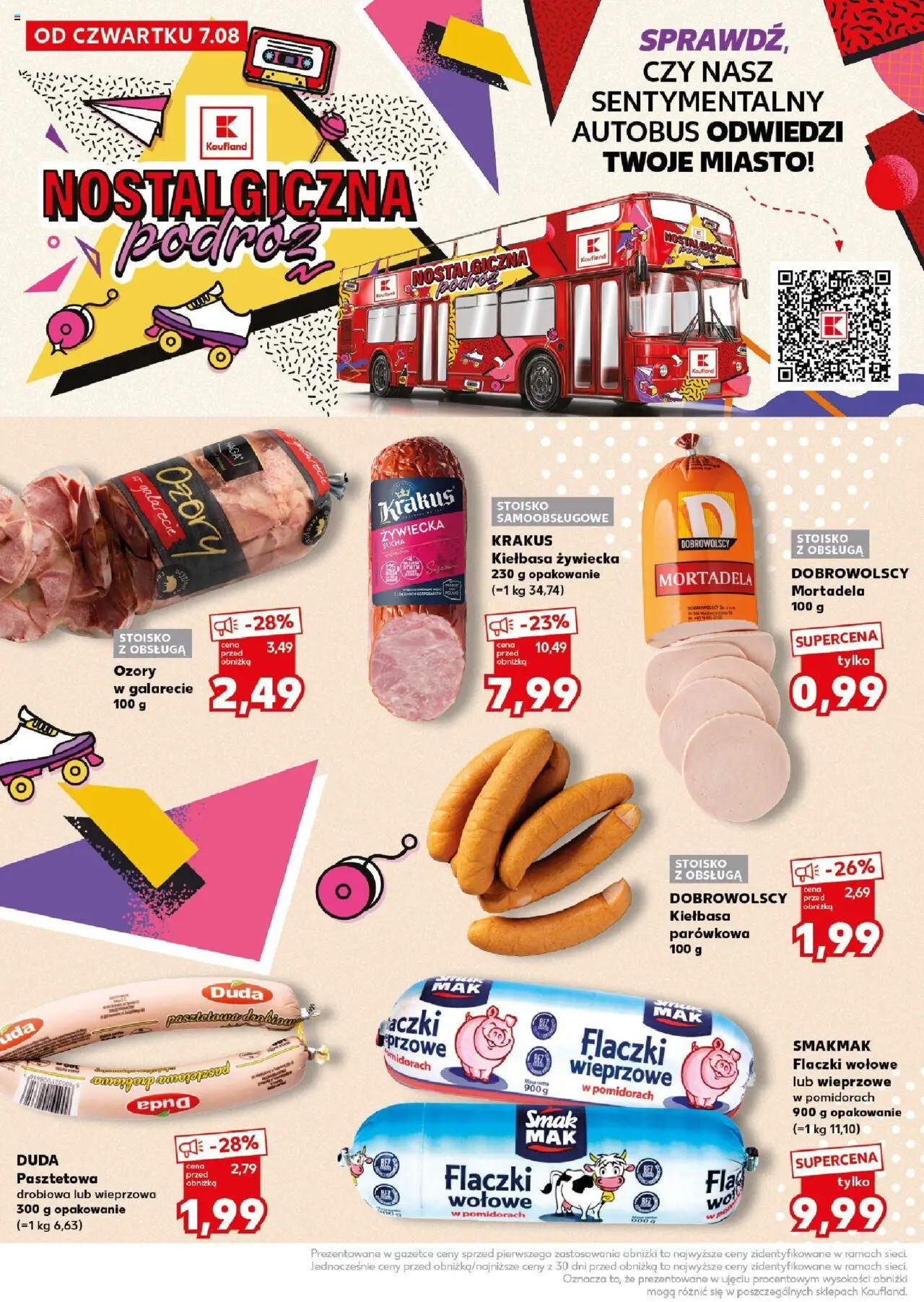 Kaufland gazetka - Super Sobota od 09.08.2025 | Strona: 10 | Produkty: Kiełbasa, Mortadela, Pączki