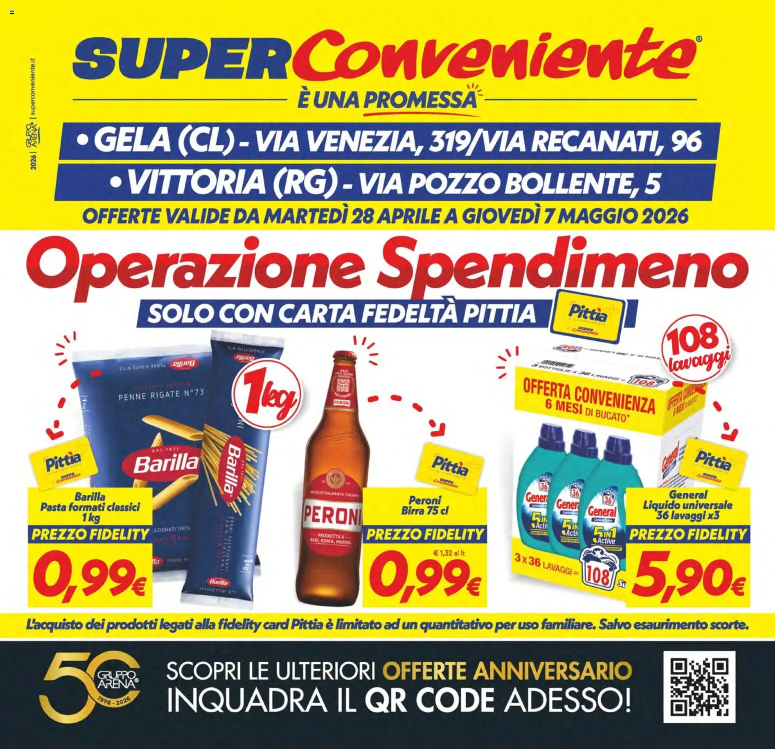 Volantino SuperConveniente del 28.04.2026 | Pagina: 1 | Prodotti: Birra, Pasta, Penne