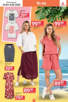 Pogląd oferty "Selgros cash&carry gazetka - Tekstylia" - ważna od 23.04.2026 | Strona: 7 | Produkty: Bluzka, Spodenki, Sukienka