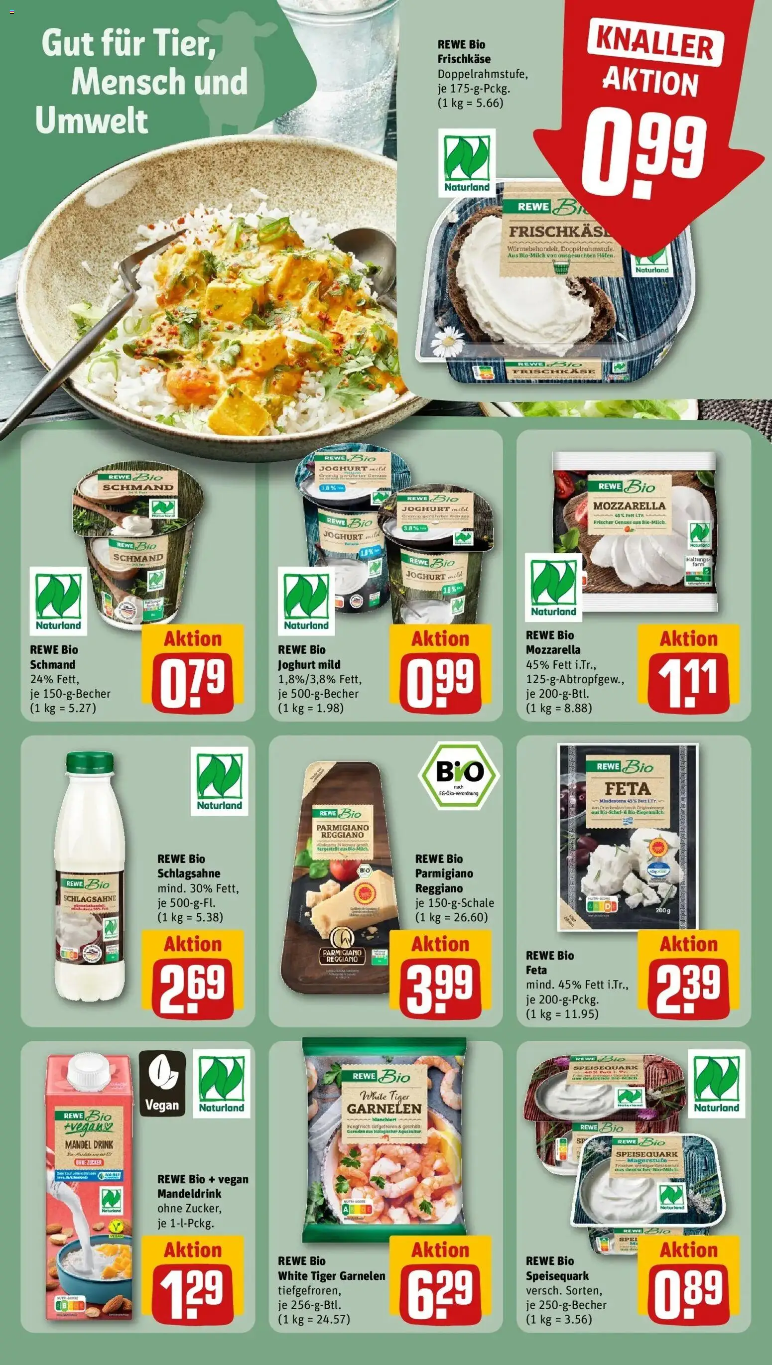Rewe Prospekt Waidhofen	 – gültig ab 12.04.2026 | Seite: 20 | Produkte: Schlagsahne, Feta, Mozzarella, Zucker