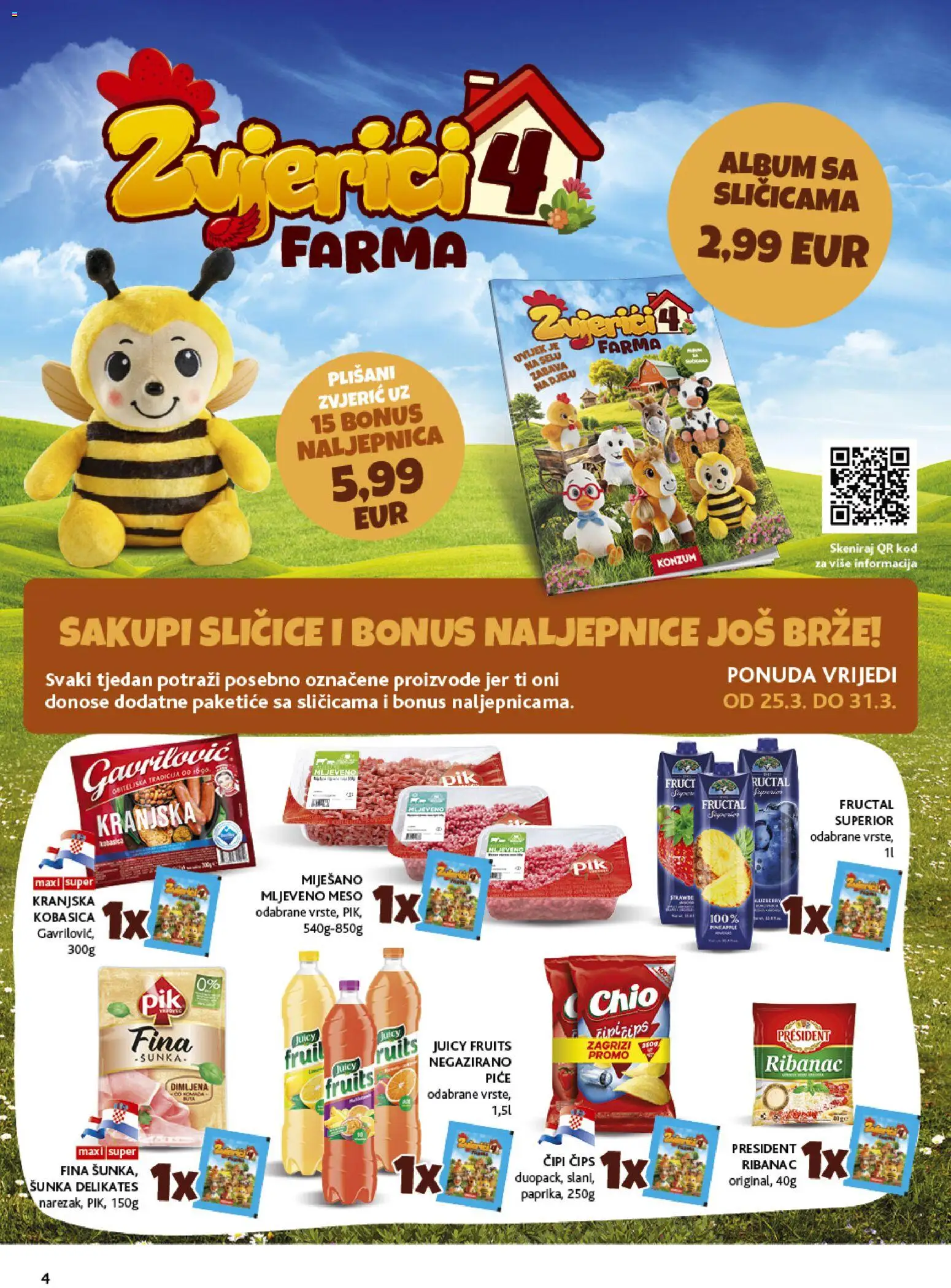 Konzum HR akciós ujság - amely érvényes a következő dátumtól: 25.03.2026 | Oldal: 4