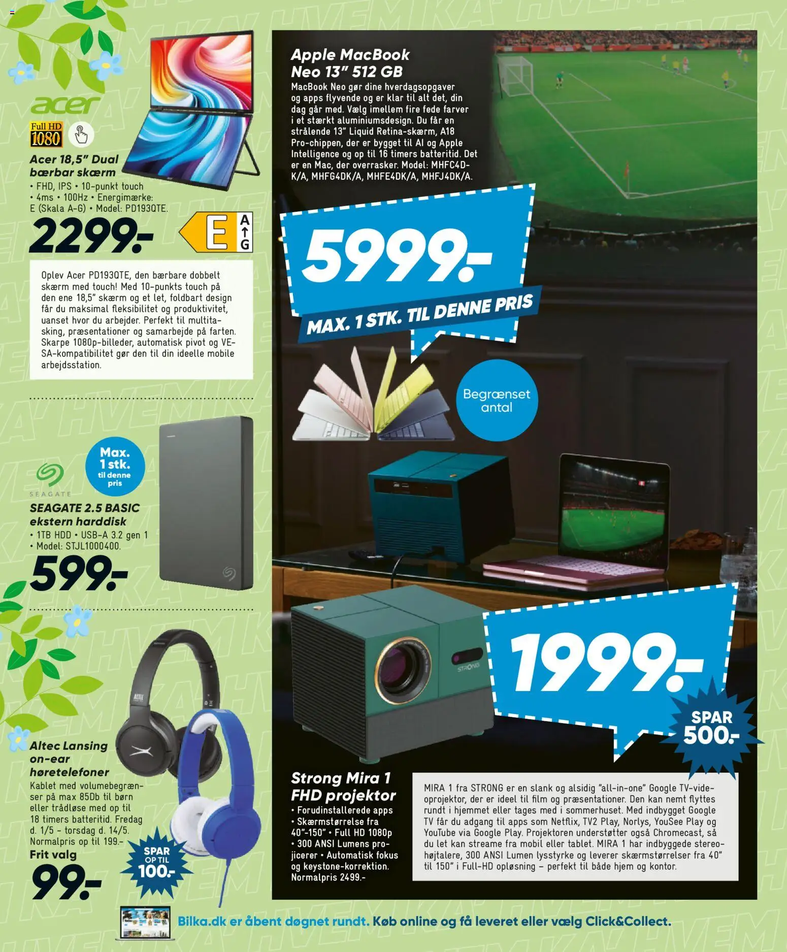 Bilka tilbudsavis – gyldig fra 01.05.2026 | Side: 50 | Produkter: Skærm, TV, Søm, Harddisk