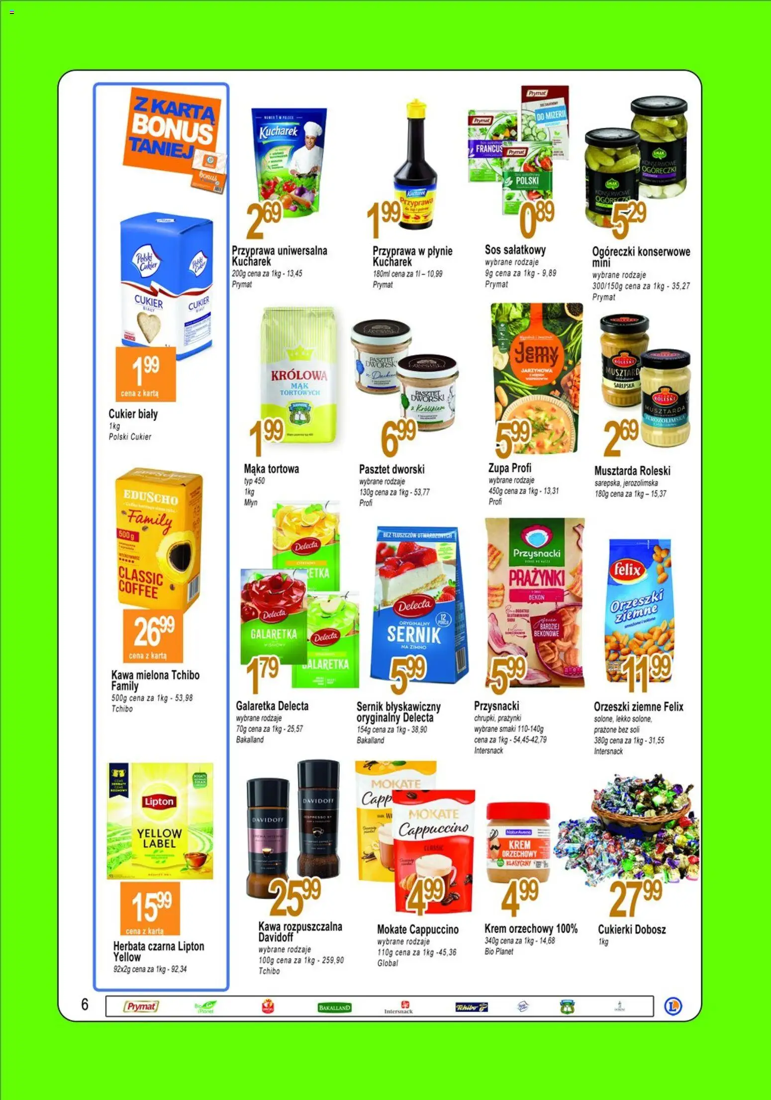 E.Leclerc gazetka - Tychy od 28.04.2026 | Strona: 6 | Produkty: Krem orzechowy, Cappuccino, Orzeszki ziemne, Herbata