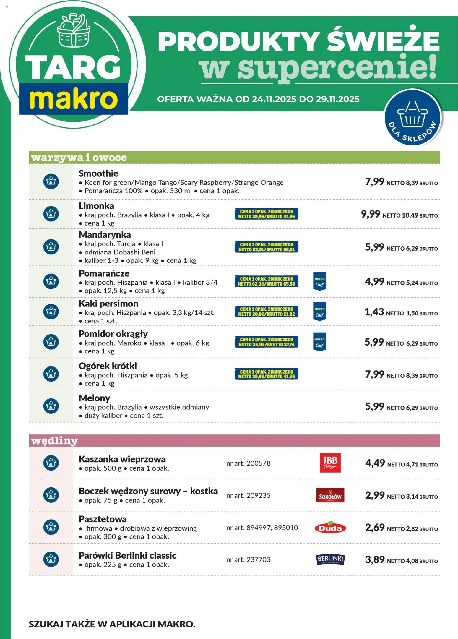 Makro Gazetka - Oferta świeża w super cenach od 24.11.2025 | Strona: 6