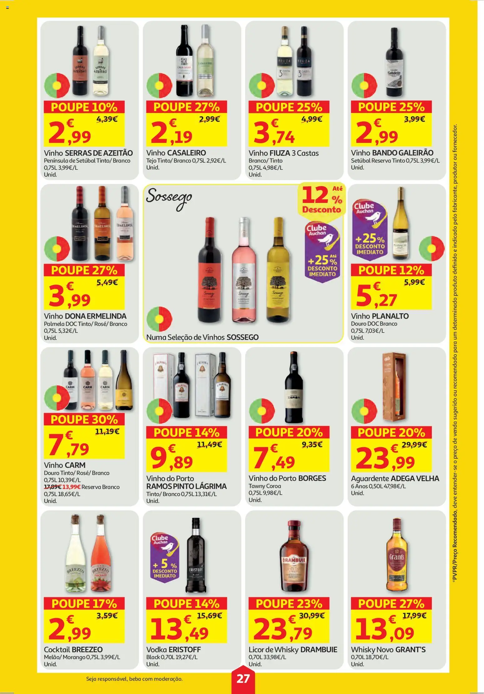 Auchan folheto │ válido de 30.04.2026 | Página: 27 | Produtos: Whisky, Licor, Vinho, Vodka