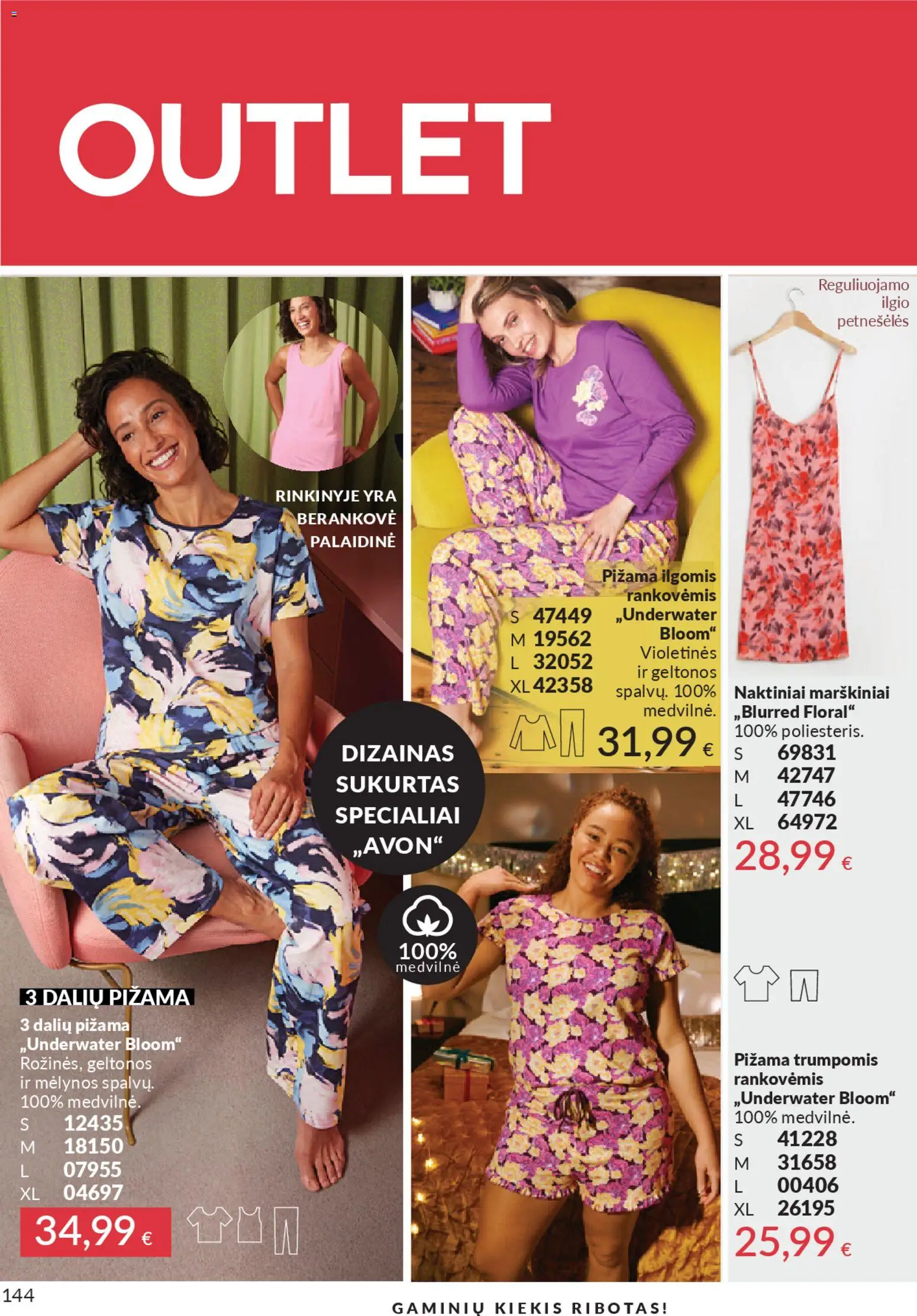 AVON akcijos nuo 01.01.2026 | Puslapis: 144 | Prekių: Naktiniai, Palaidinė, Marškiniai, Pižama