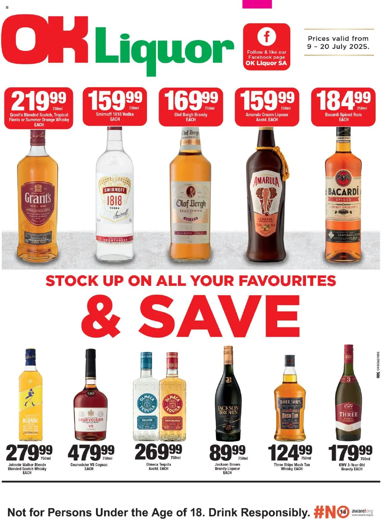 OK Foods - Eastern Cape - OK Liquor │ valid from 09.07.2025 | Page: 1 | Products: Bath, Cream, Stock, Ensalada de quino