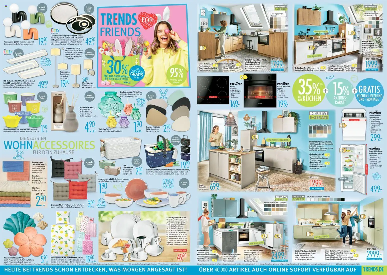 Trends Prospekt 	 – gültig ab 28.03.2026 | Seite: 4 | Produkte: Geschirrspüler, Kissen, Bettwäsche, Creme