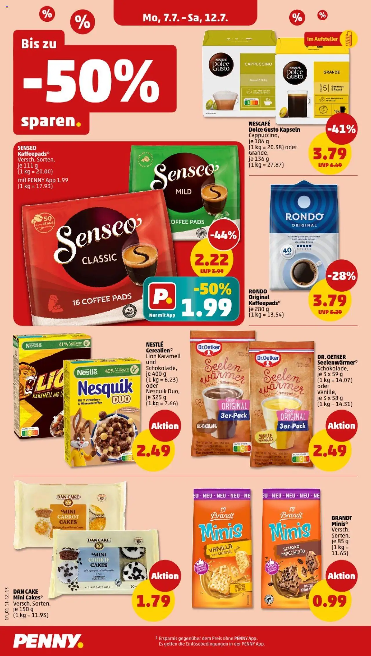 Penny - Sachsen-Anhalt - gültig ab dem 07.07.2025 | Seite: 10 | Produkte: Kaffeepads, Pudding, Senseo kaffeepads, Dolce Gusto kapseln