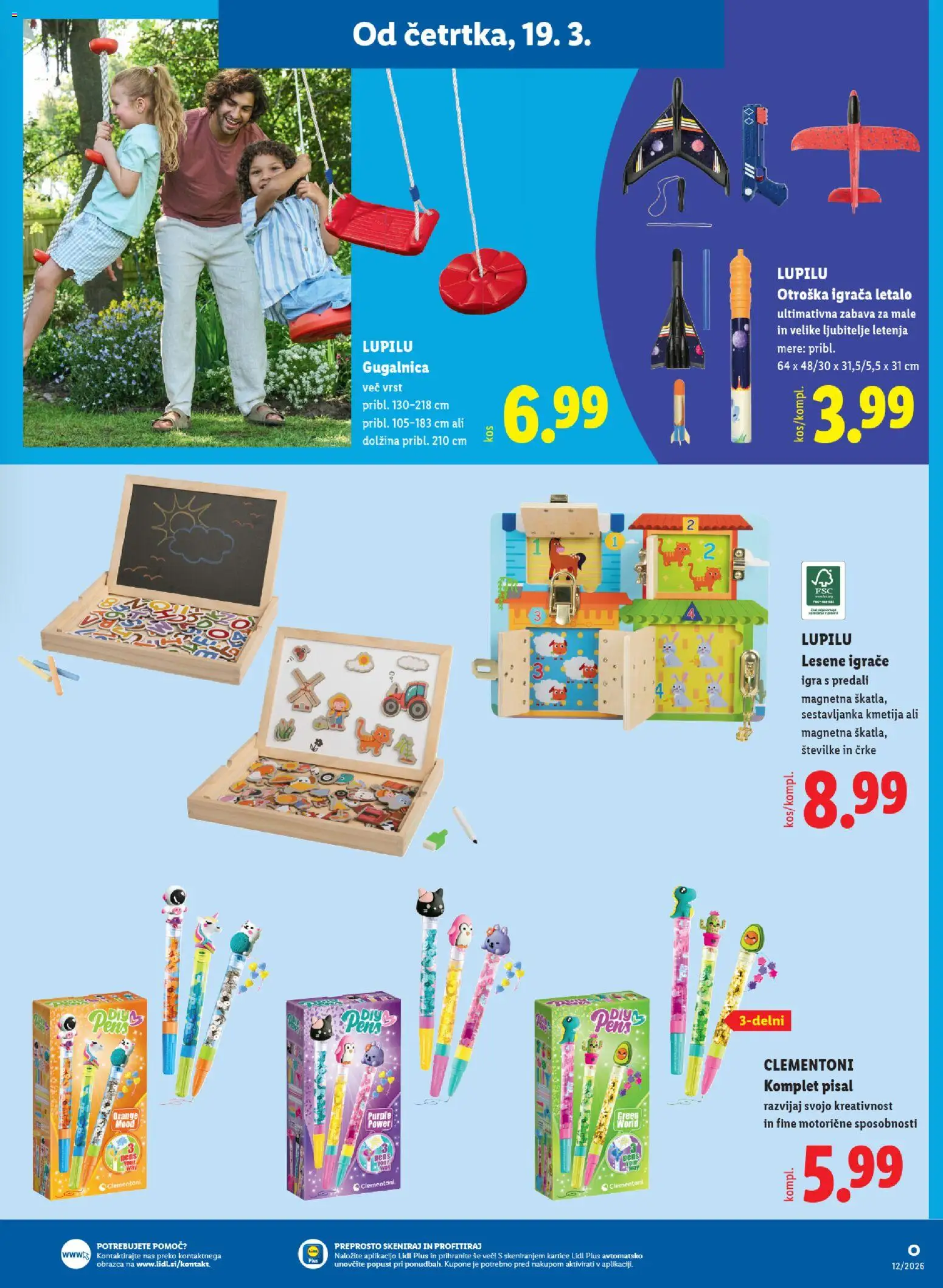 Novi Lidl katalog ponudbe – veljaven od 19.03.2026 | Stran: 27 | Izdelki: Igra, Gugalnica