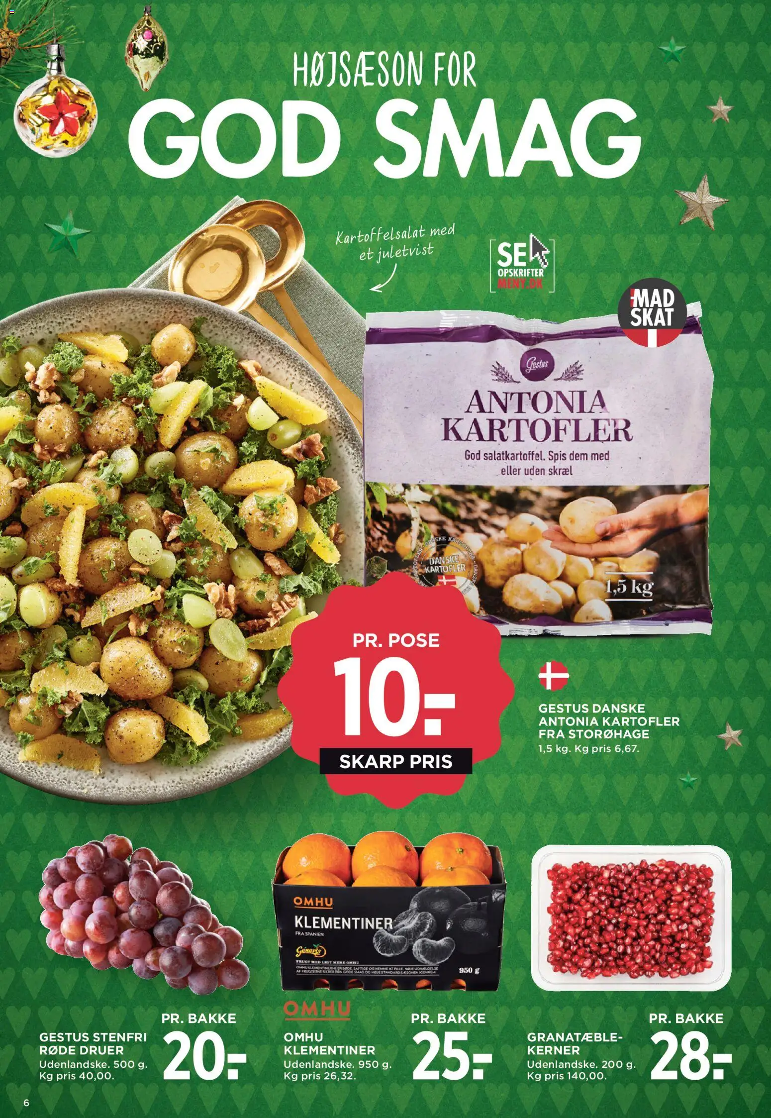 Meny tilbudsavis – gyldig fra 19.12.2025 | Side: 7 | Produkter: Kartoffelsalat, Kartofler