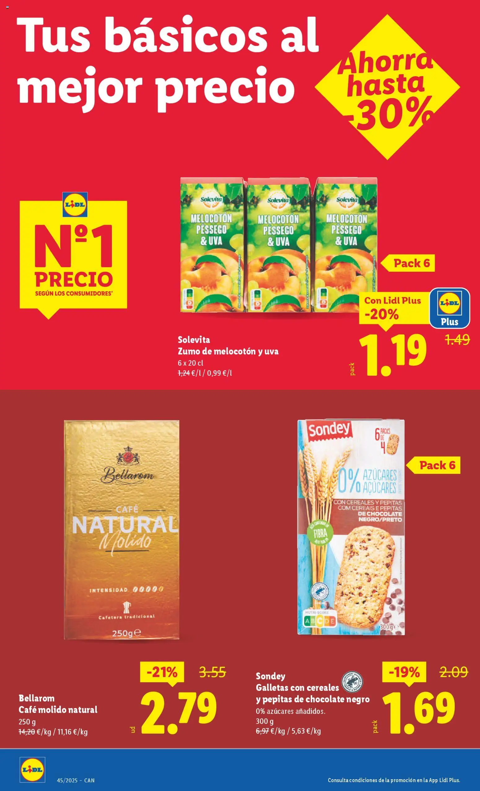Lidl - Canarias │ válido desde el 03.11.2025 | Página: 4 | Productos: Café, Chocolate, Ροζ πιπέρι, Galletas