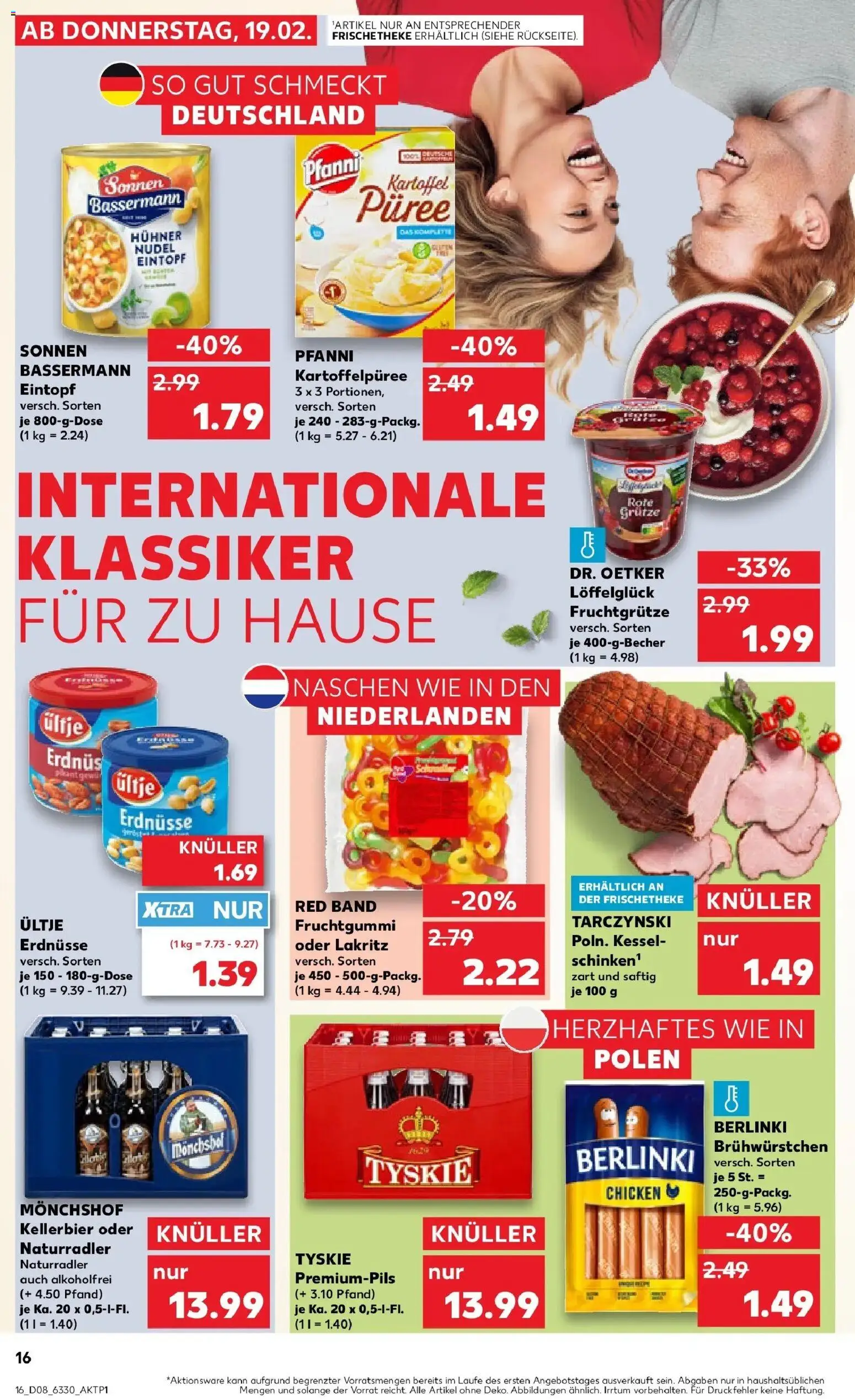 Kaufland prospekt Hamburg	 – gültig ab 22.02.2026 | Seite: 16 | Produkte: Monchshof, Ultje erdnusse, Erdnüsse, Tyskie