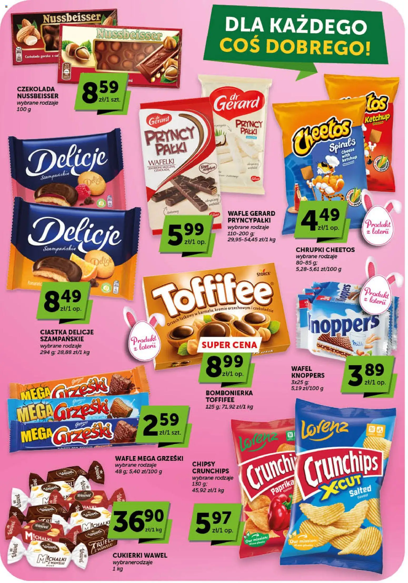 Euro Sklep gazetka od 02.04.2026 | Strona: 27 | Produkty: Wafle, Bombonierka, Czekolada, Cukierki