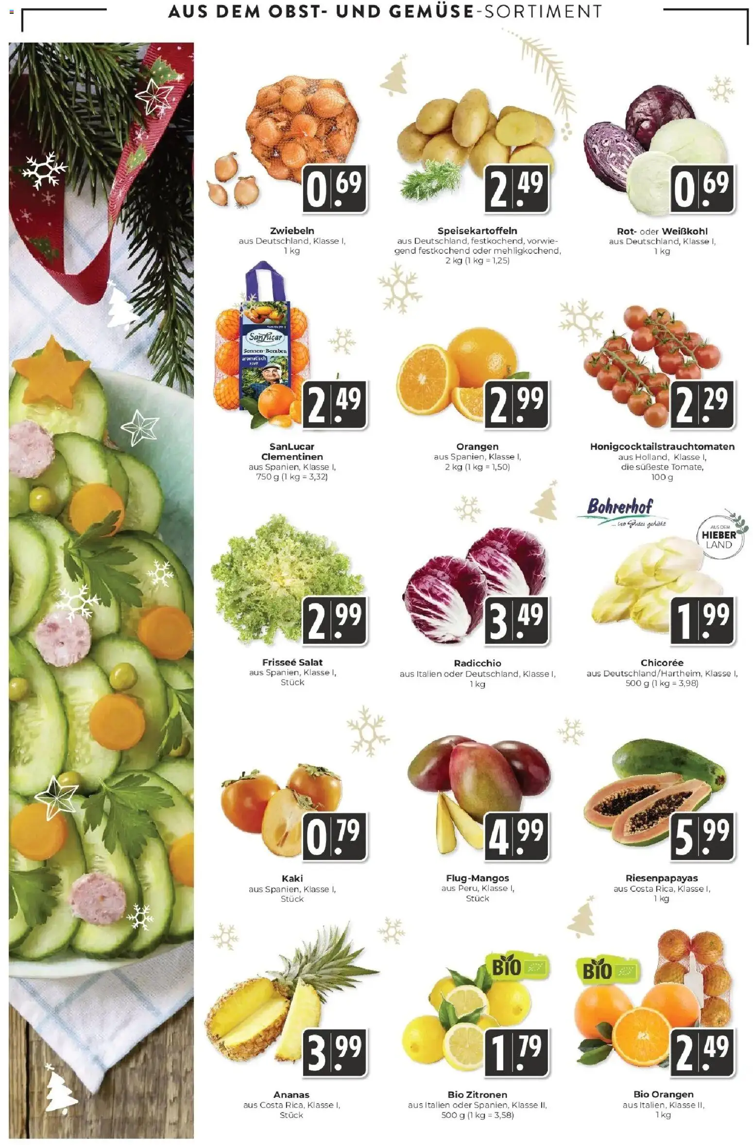 Edeka prospekt Schliengen	 – gültig ab 15.12.2025 | Seite: 8 | Produkte: Ananas, Zwiebeln, Kaki, Zitronen