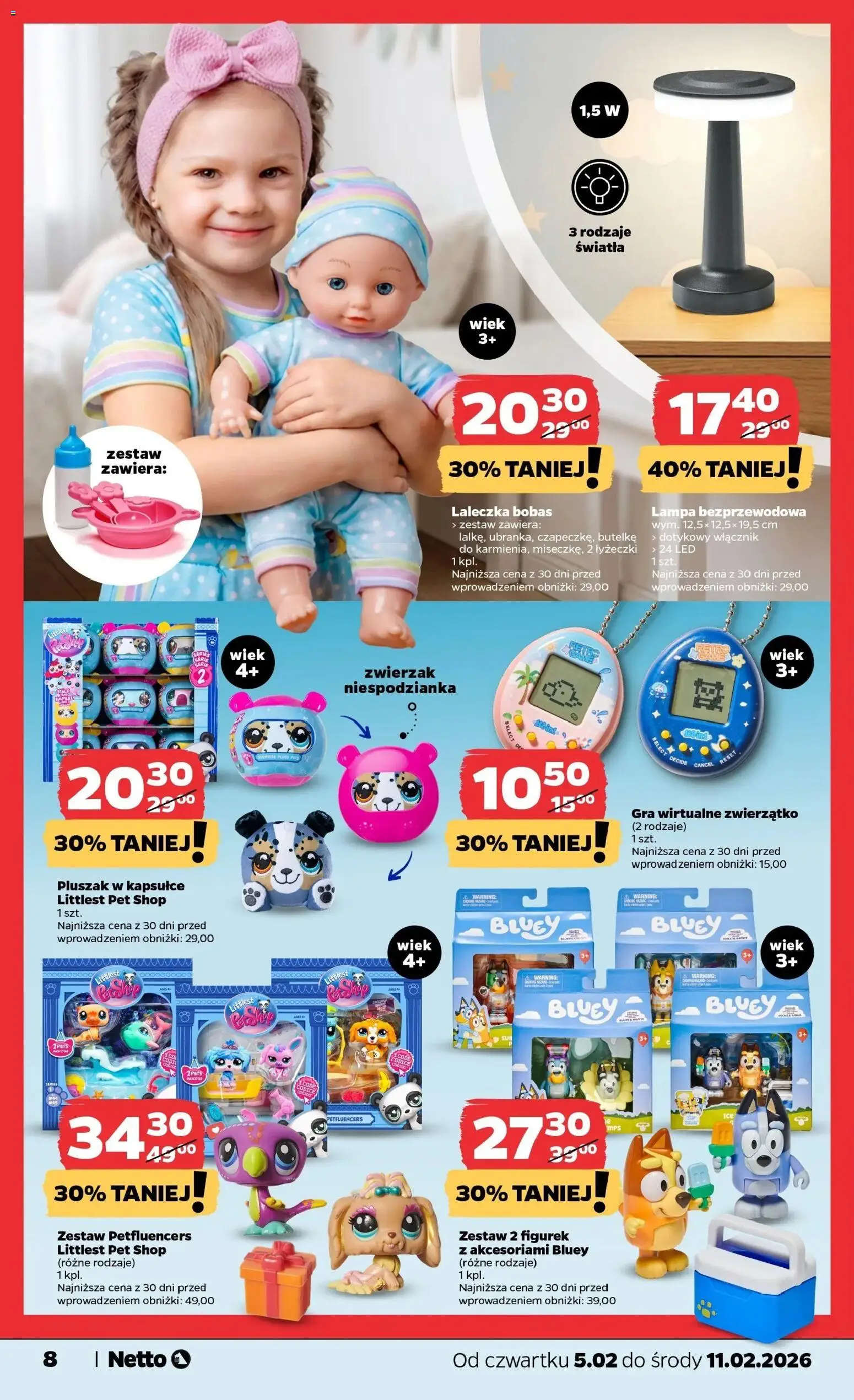 Netto gazetka - Spożywcza od 05.02.2026 | Strona: 29 | Produkty: Gra, Lampa