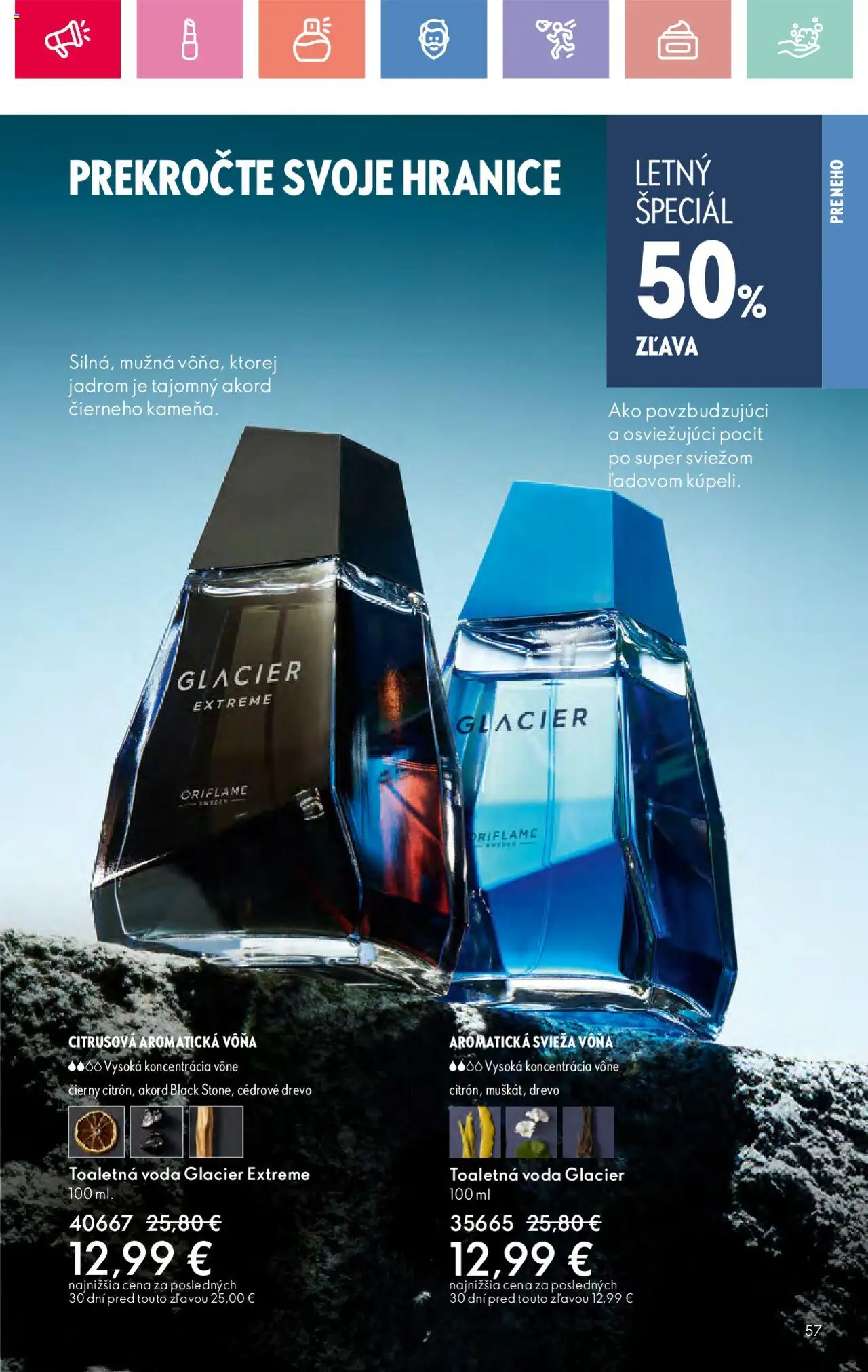 Katalóg Oriflame 9 2025 │ platný od 15.06.2025 | Strana: 57 | Produkty: Toaletná voda, Voda