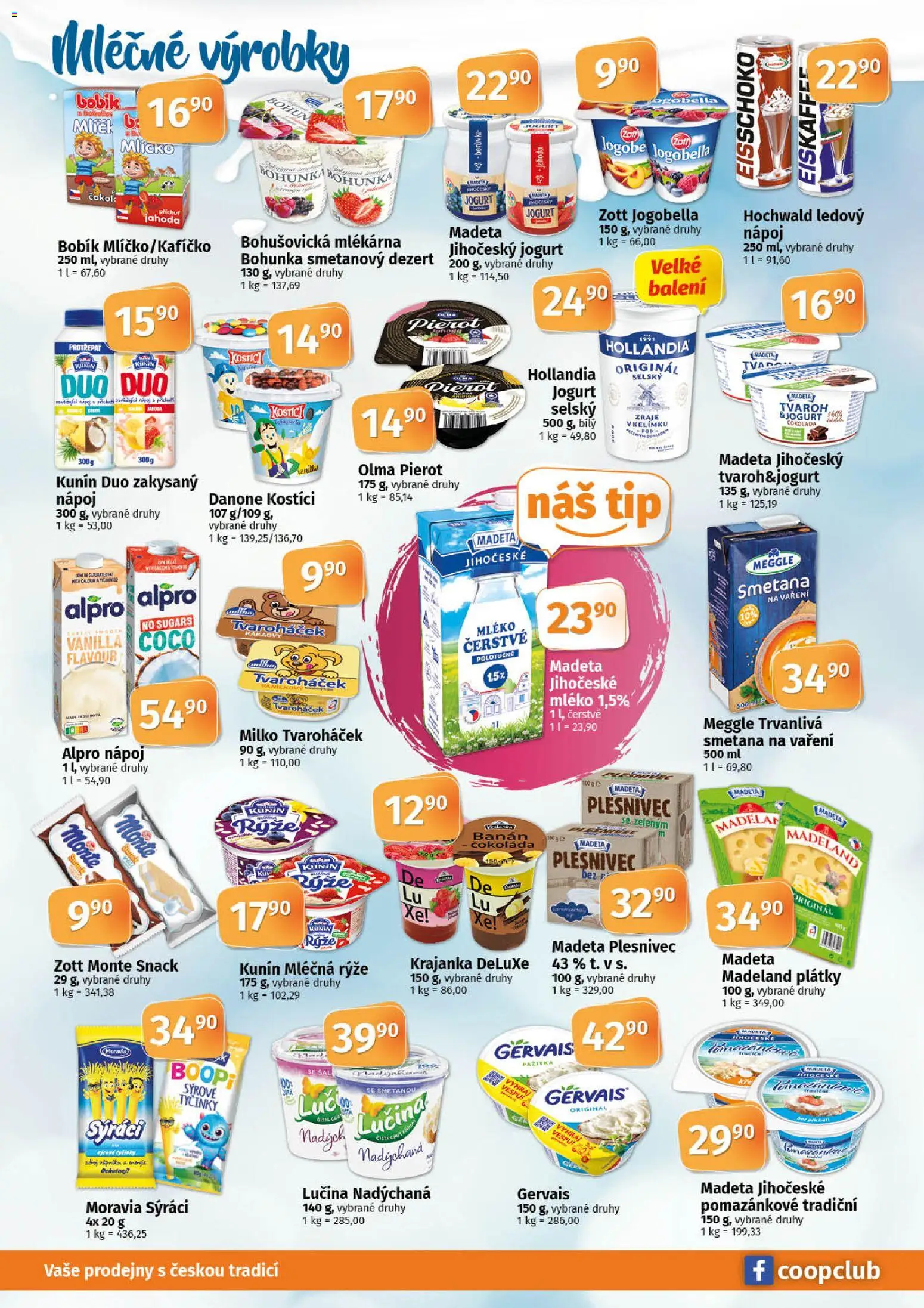 Coop leták - Tuty od 11.03.2026 | Strana: 4 | Produkty: Čokoláda, Smetana, Gervais, Hollandia