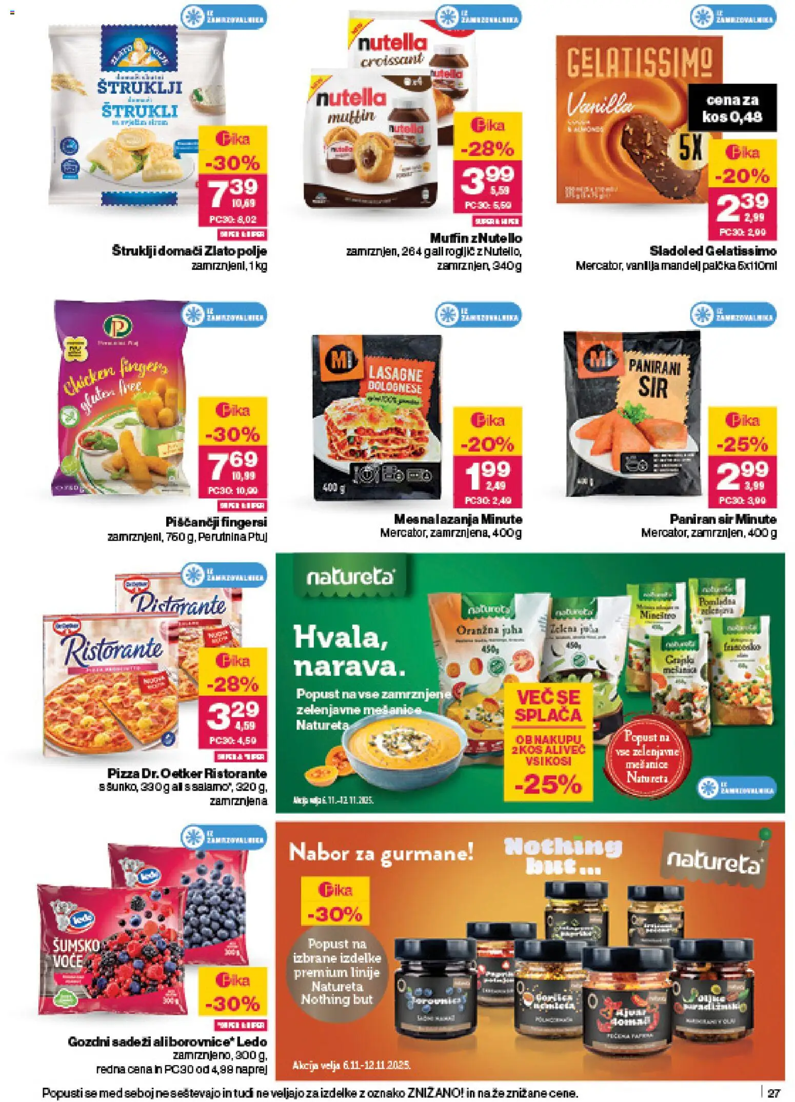 Novi Mercator katalog ponudbe – veljaven od 06.11.2025 | Stran: 29 | Izdelki: Štruklji, Juha, Sir, Lazanja