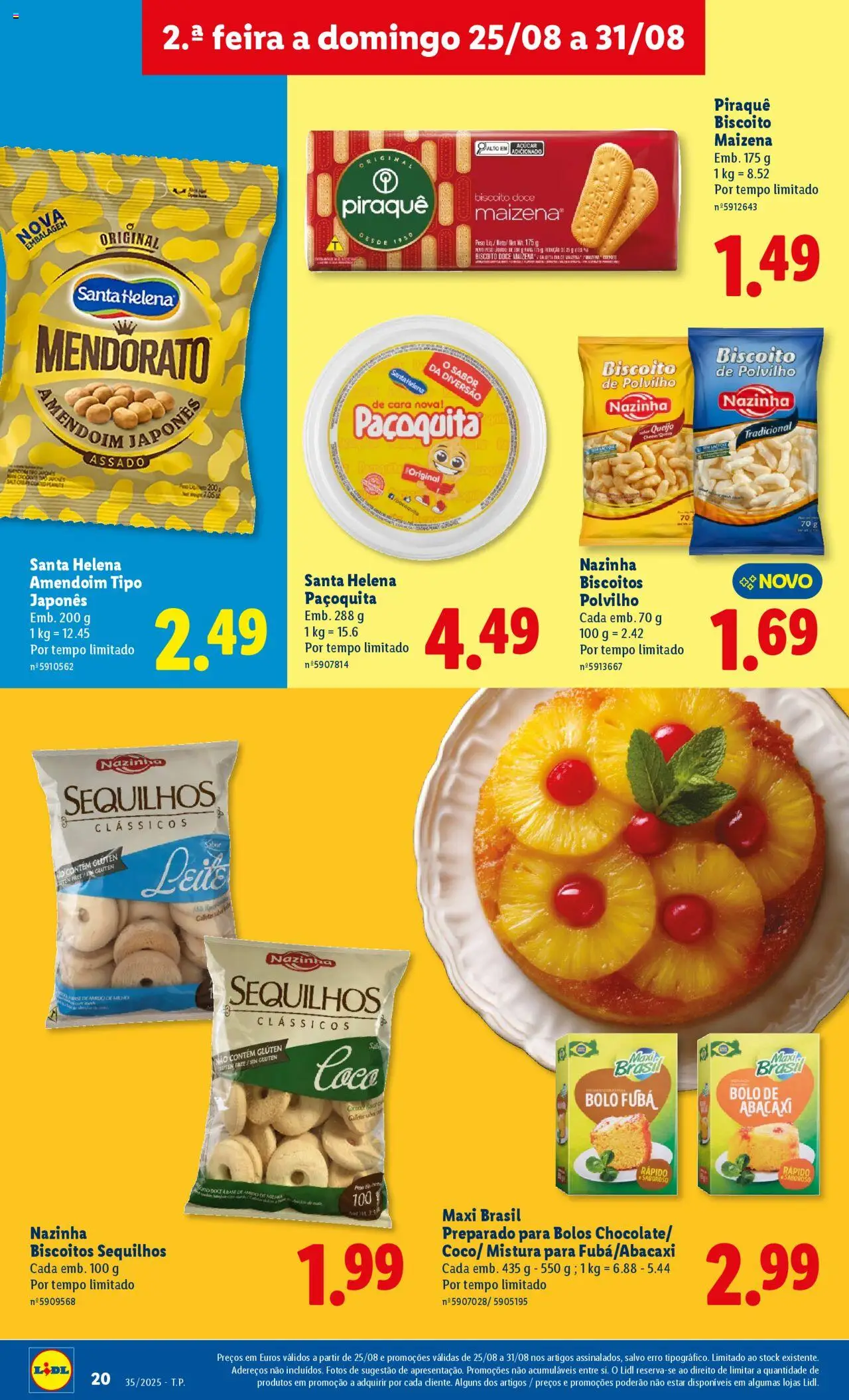 Lidl folheto │ válido de 25.08.2025 | Página: 20 | Produtos: Pó, Base, Leite, Biscoitos