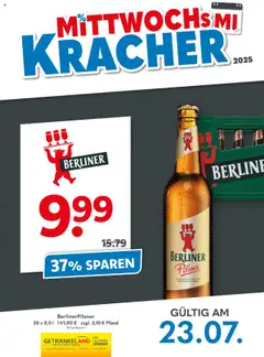Getränkeland Mittwochs Kracher gültig ab dem 23.07.2025
