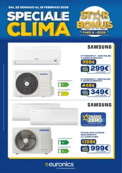 Anteprima del volantino Euronics Clima catalogo valido a partire dal 22.01.2026