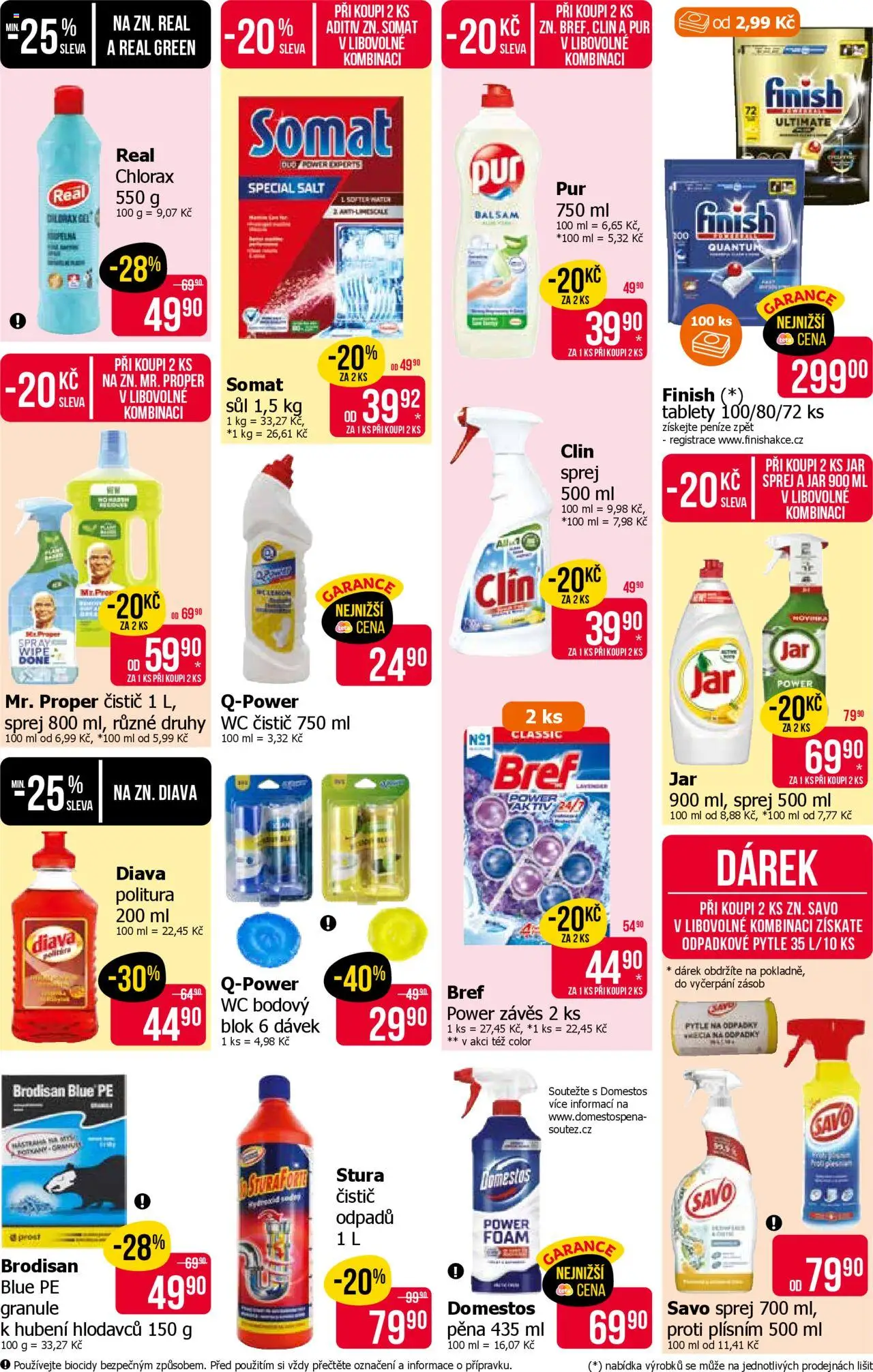 TETA Drogerie leták od 09.10.2025 | Strana: 18 | Produkty: Finish, Blok, Domestos, Wc čistič