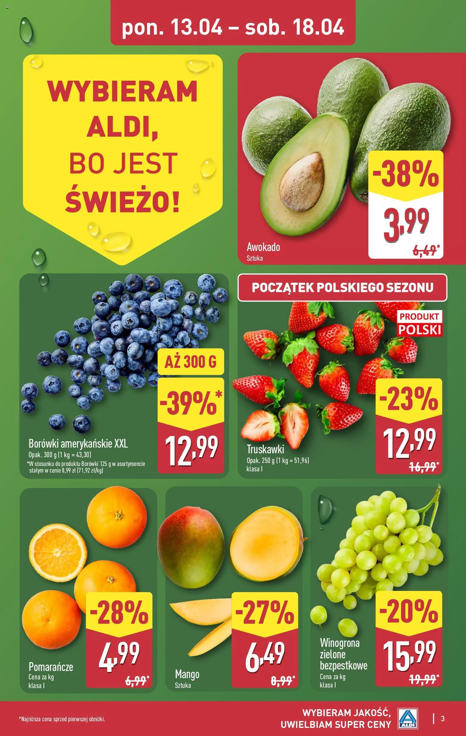 Aldi Polsko leták od 13.04.2026 | Strana: 3 | Produkty: Mango