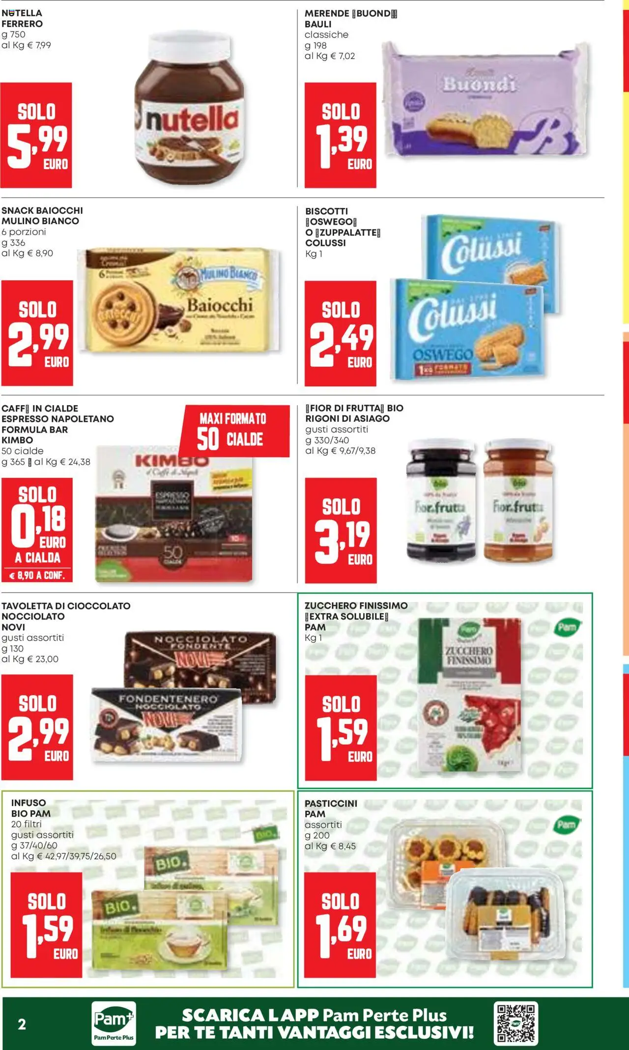 Volantino Panorama del 09.10.2025 | Pagina: 2 | Prodotti: Biscotti, Frutta, Zucchero, Nutella