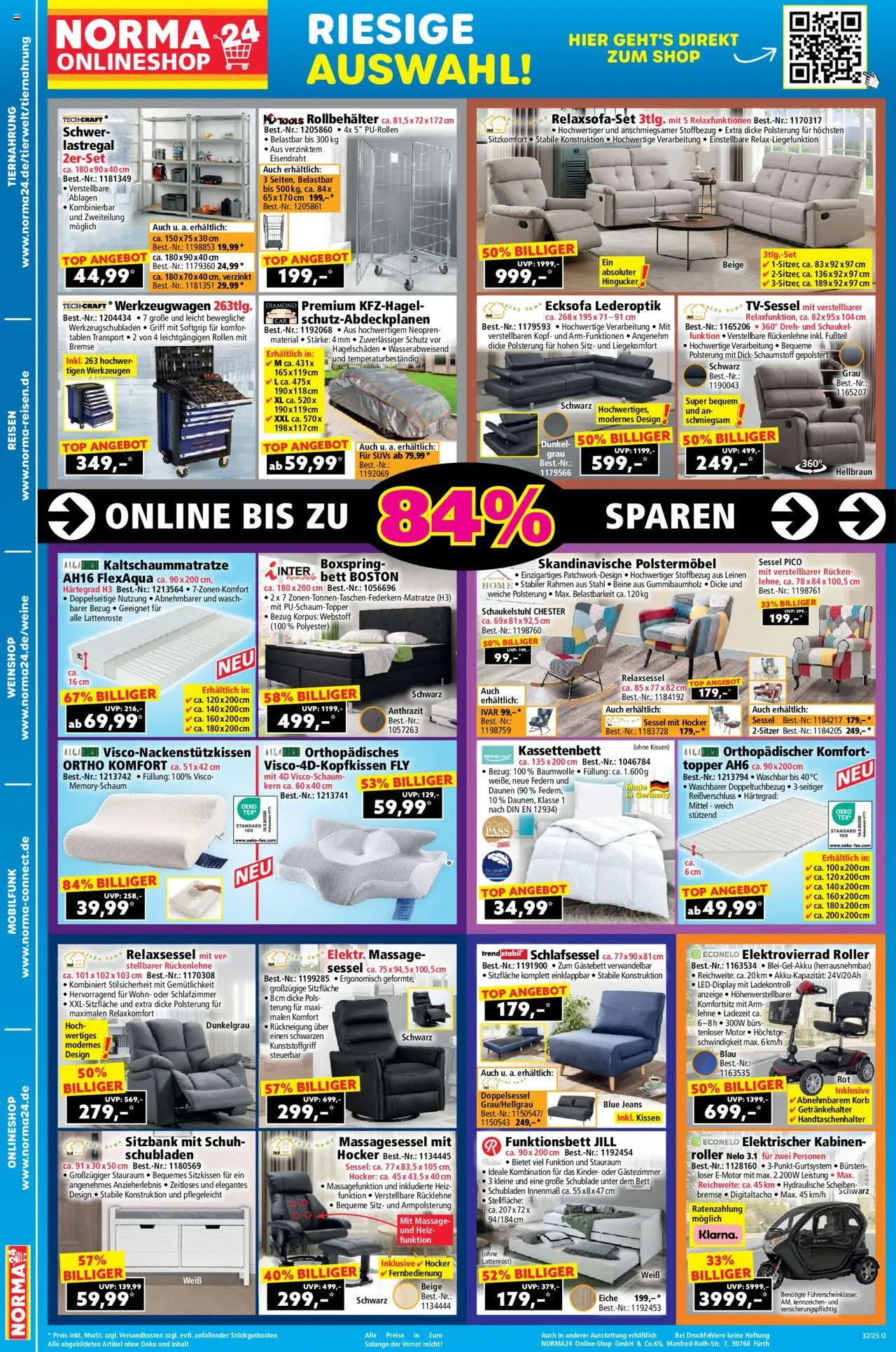 Norma Prospekt 	 - gültig ab dem 04.08.2025 | Seite: 18 | Produkte: Top, Ecksofa, Sessel, Korb