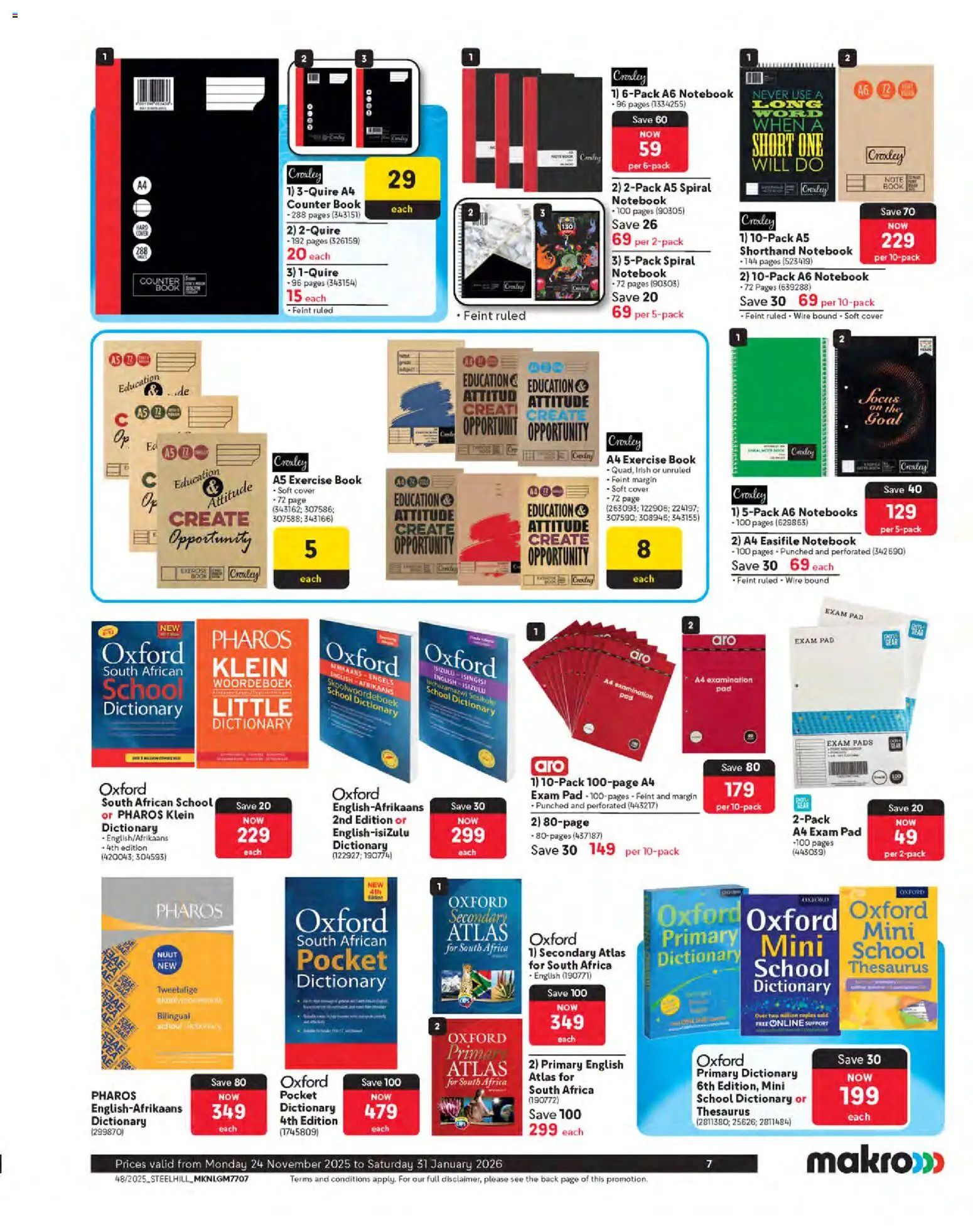 New Makro catalogue – valid from 24.11.2025 | Page: 7 | Products: Cover, Notebook, Pads