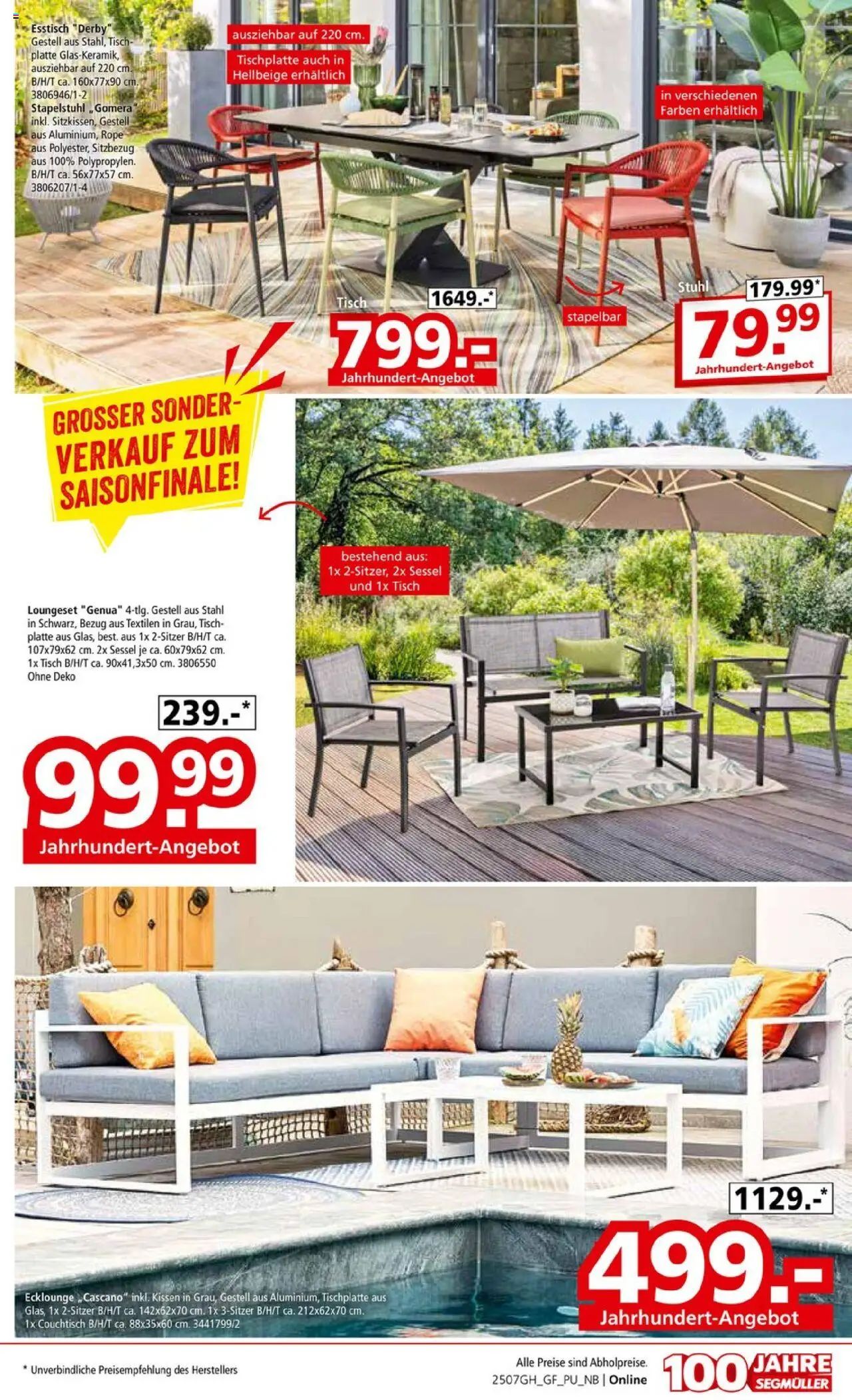 Segmüller Highlight - gültig ab dem 19.07.2025 | Seite: 11 | Produkte: Sessel, Couchtisch, Tisch, Stuhl