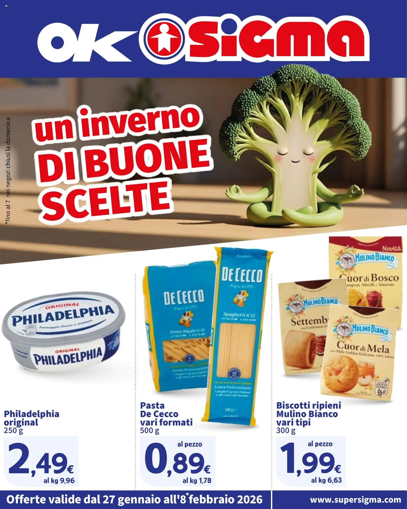 Volantino SIGMA del 27.01.2026 | Pagina: 1 | Prodotti: Biscotti, Pasta