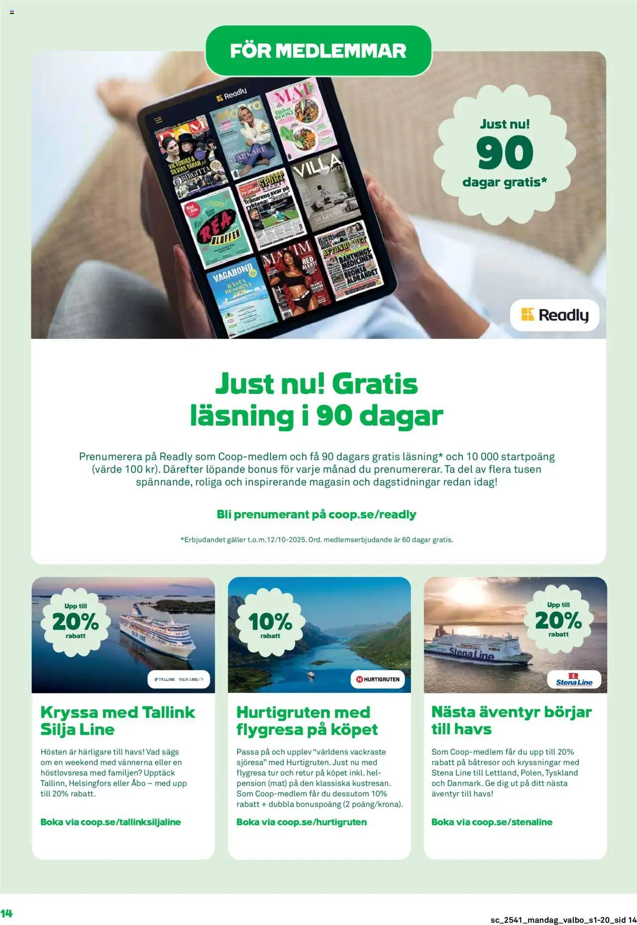 Coop Forum reklamblad aktuell från 06.10.2025 | Sida: 14 | Produkter: Galler, Tv