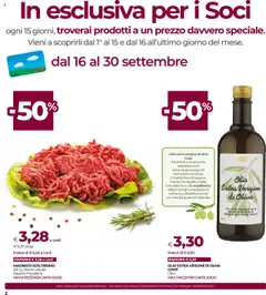 Volantino COOP del 11.09.2025 | Pagina: 2 | Prodotti: Bovino, Olio, The, Olio extra vergine