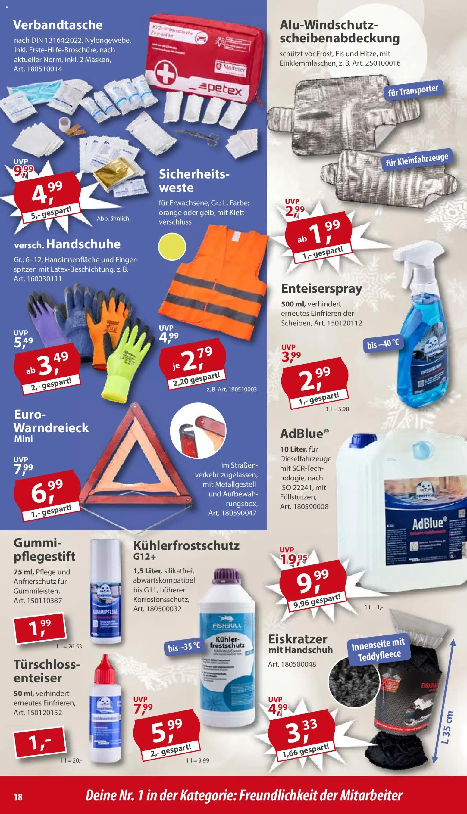 Sonderpreis Baumarkt Prospekt 	 – gültig ab 01.11.2025 | Seite: 18 | Produkte: Weste, Handschuhe, Eis