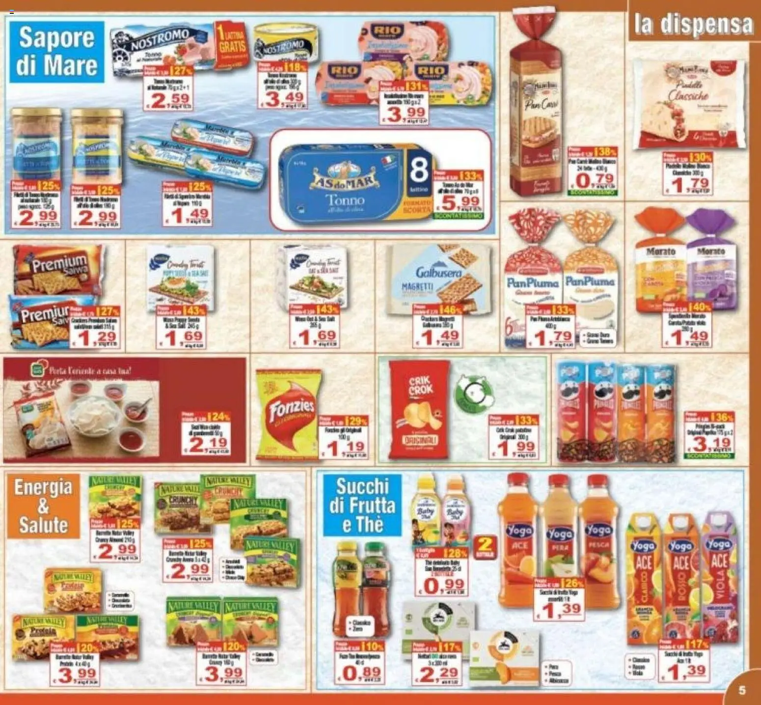 Volantino CTS del 07.04.2026 | Pagina: 5 | Prodotti: Frutta, Pesca, The, Tonno