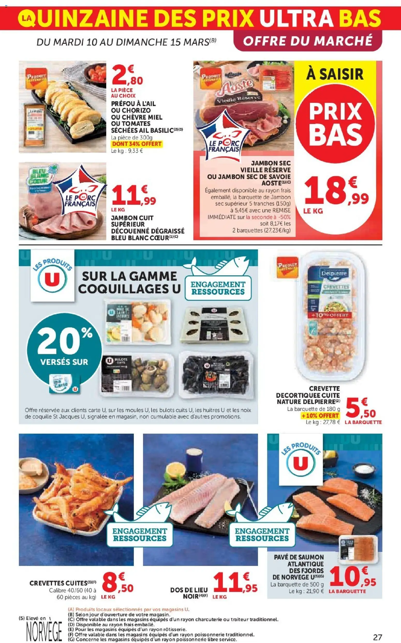 {H1} | Page: 27 | Produits: Chorizo, Tomates séchées, Miel, Saumon