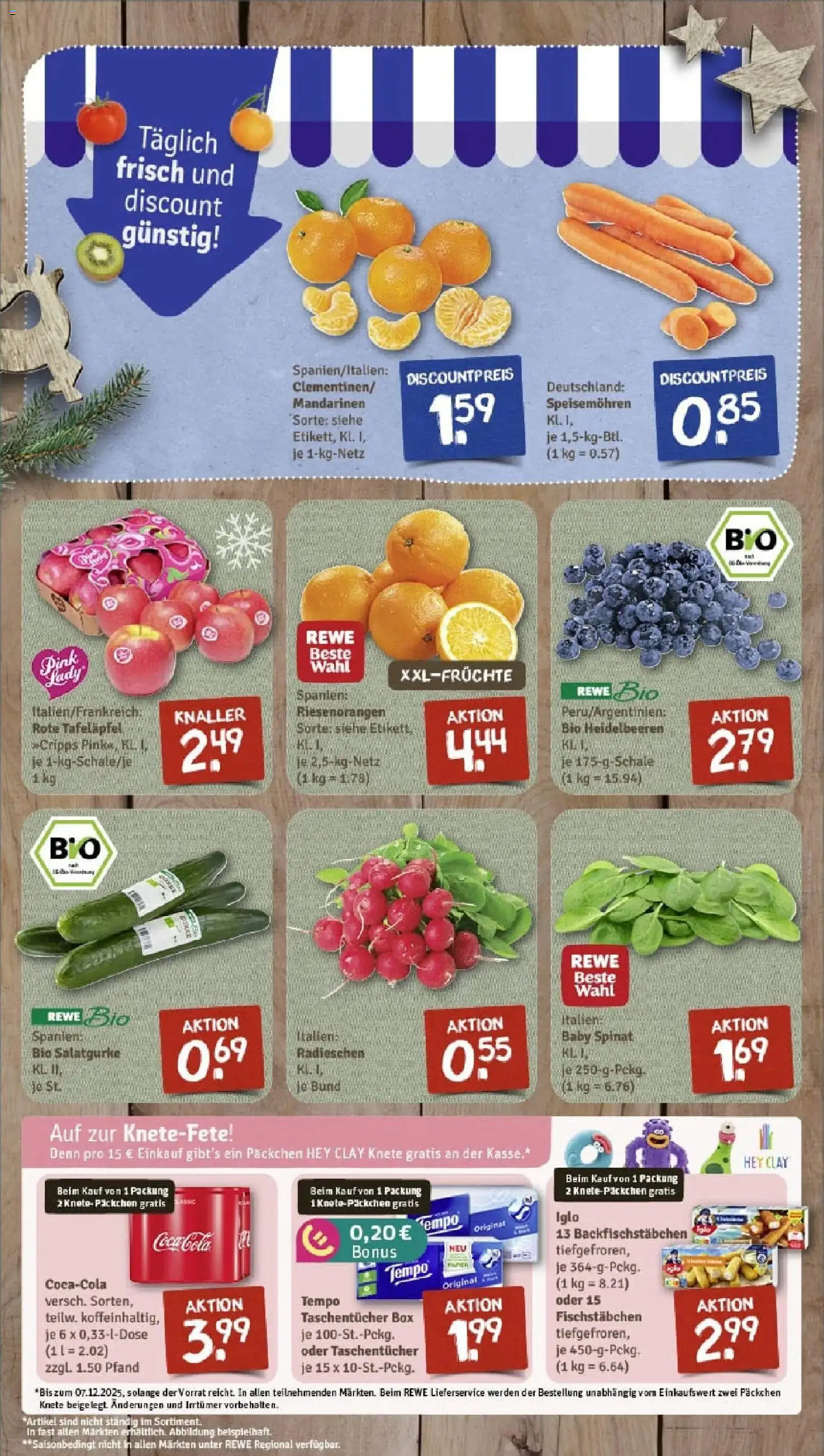 Rewe prospekt Emmerthal	 – gültig ab 23.11.2025 | Seite: 3 | Produkte: Cola, Box, Heidelbeeren, Tempo
