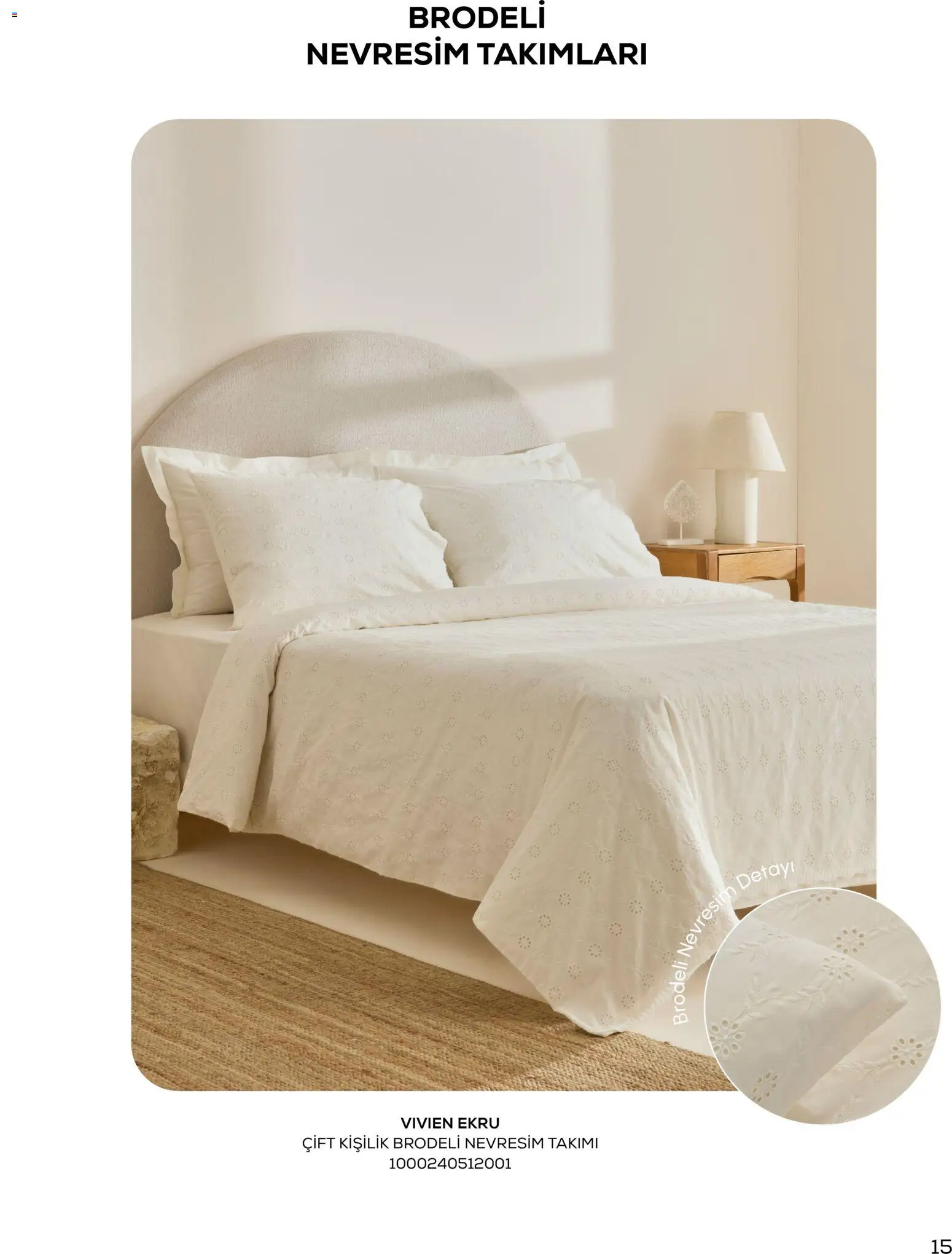 Karaca Home - Katalog Sezonsuz Karaca Home Şıklığı - İlkbahar / Yaz 2026 - 01.03.2026 tarihinden itibaren geçerlidir | Sayfa: 15 | Ürünler: Nevresim, Nevresim takımları