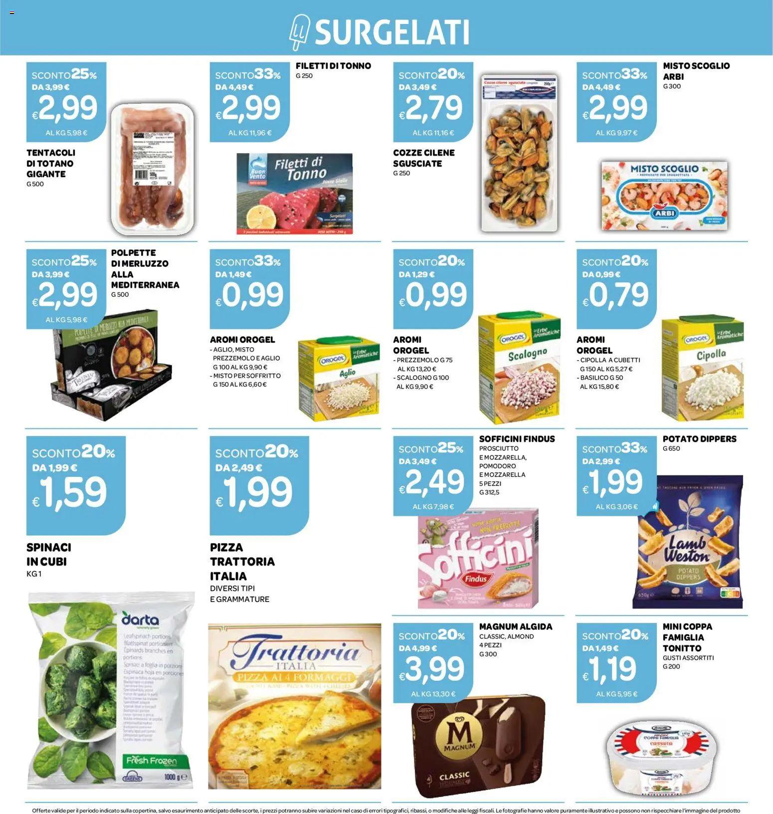 Volantino Ekom del 04.11.2025 | Pagina: 10 | Prodotti: Prosciutto, Aglio, Spinaci, Tonno