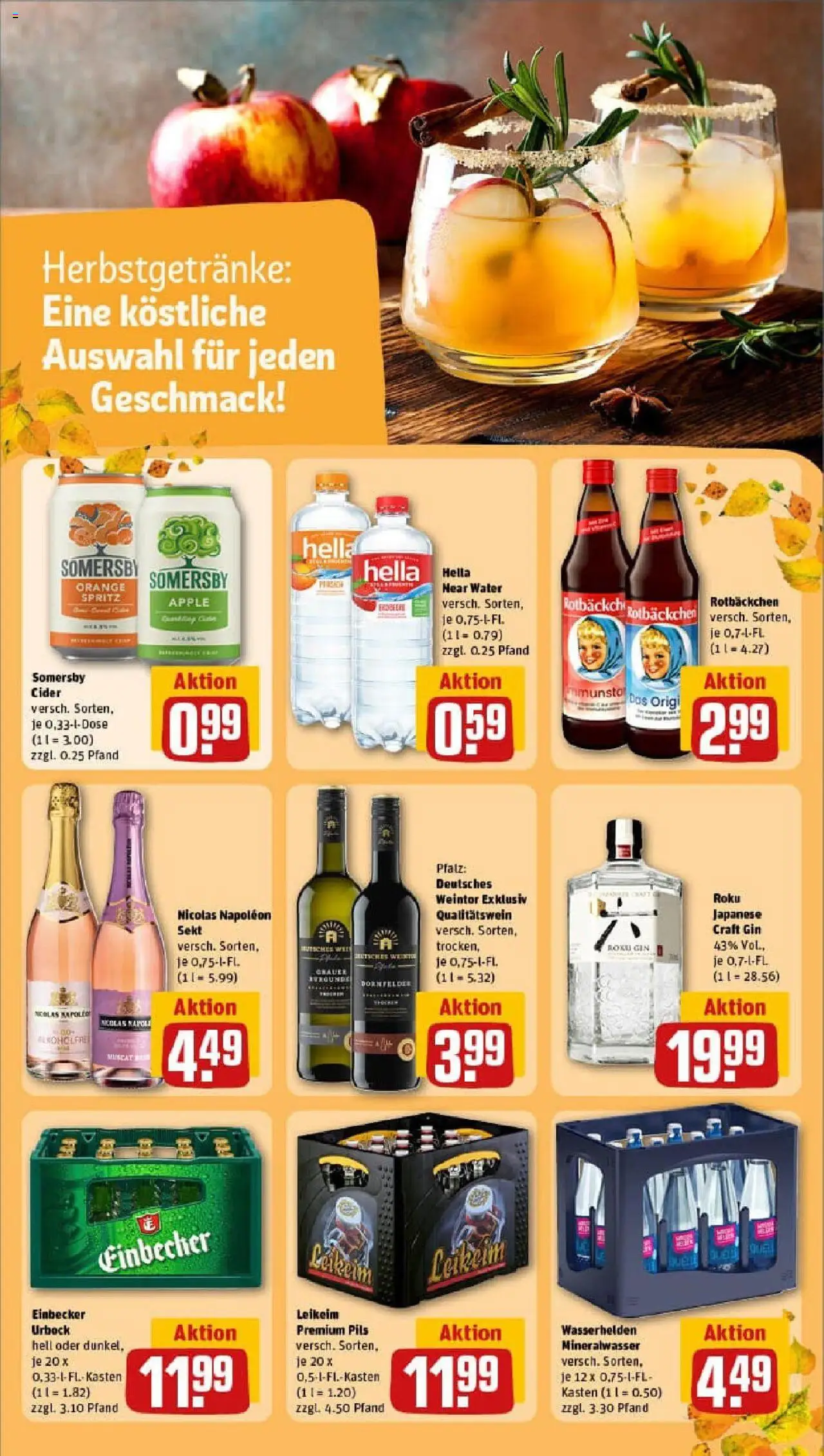 Rewe prospekt Wolfenbüttel	 – gültig ab 06.10.2025 | Seite: 15 | Produkte: Sekt, Pils, Mineralwasser, Apple