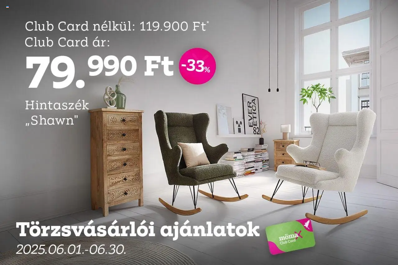 Mömax akciós ujság - amely érvényes a következő dátumtól: 01.06.2025 | Oldal: 1 | Termékek: Hintaszék