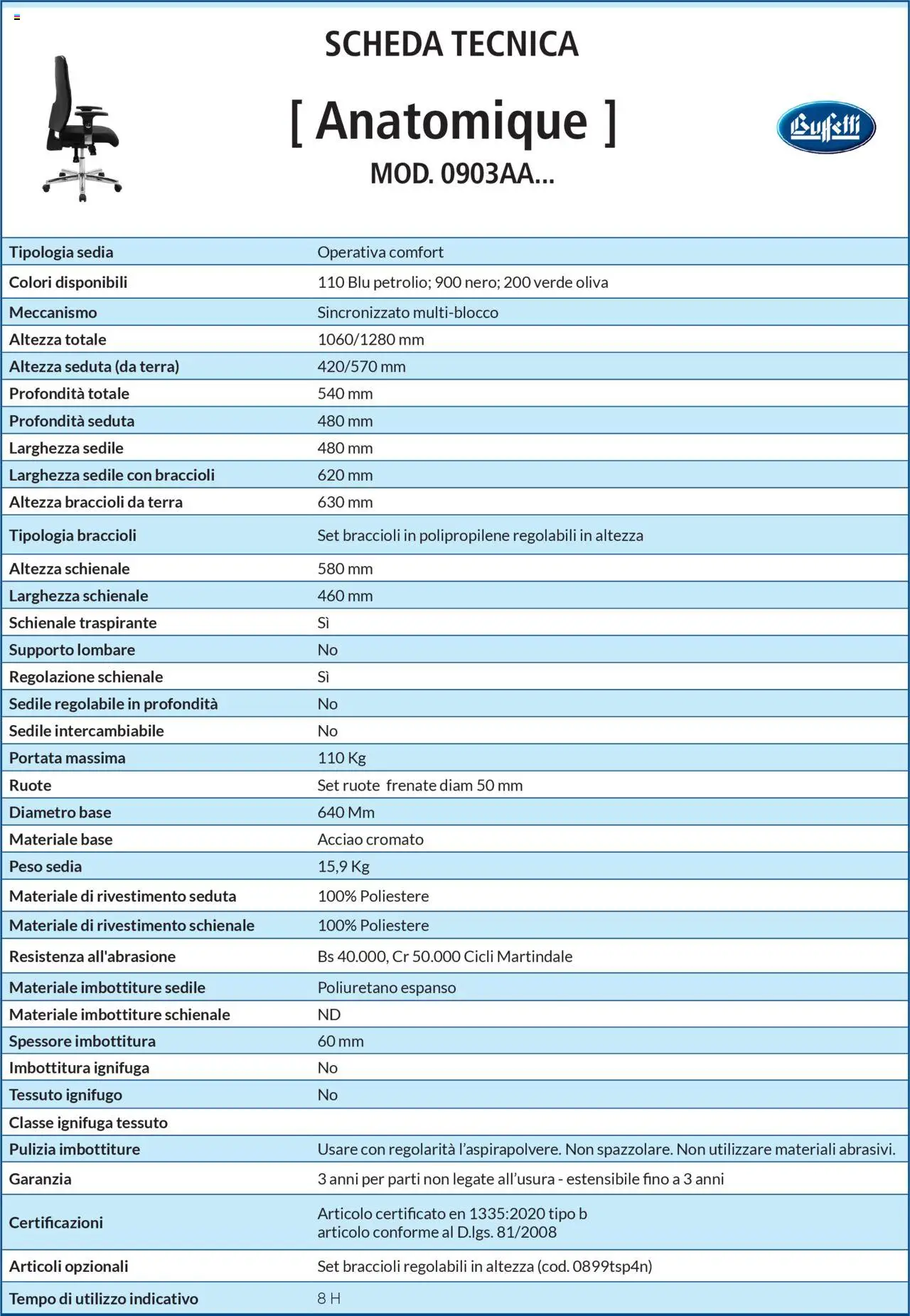 Volantino Buffetti del 28.06.2025 | Pagina: 96 | Prodotti: Braccioli, Sedia, Terra